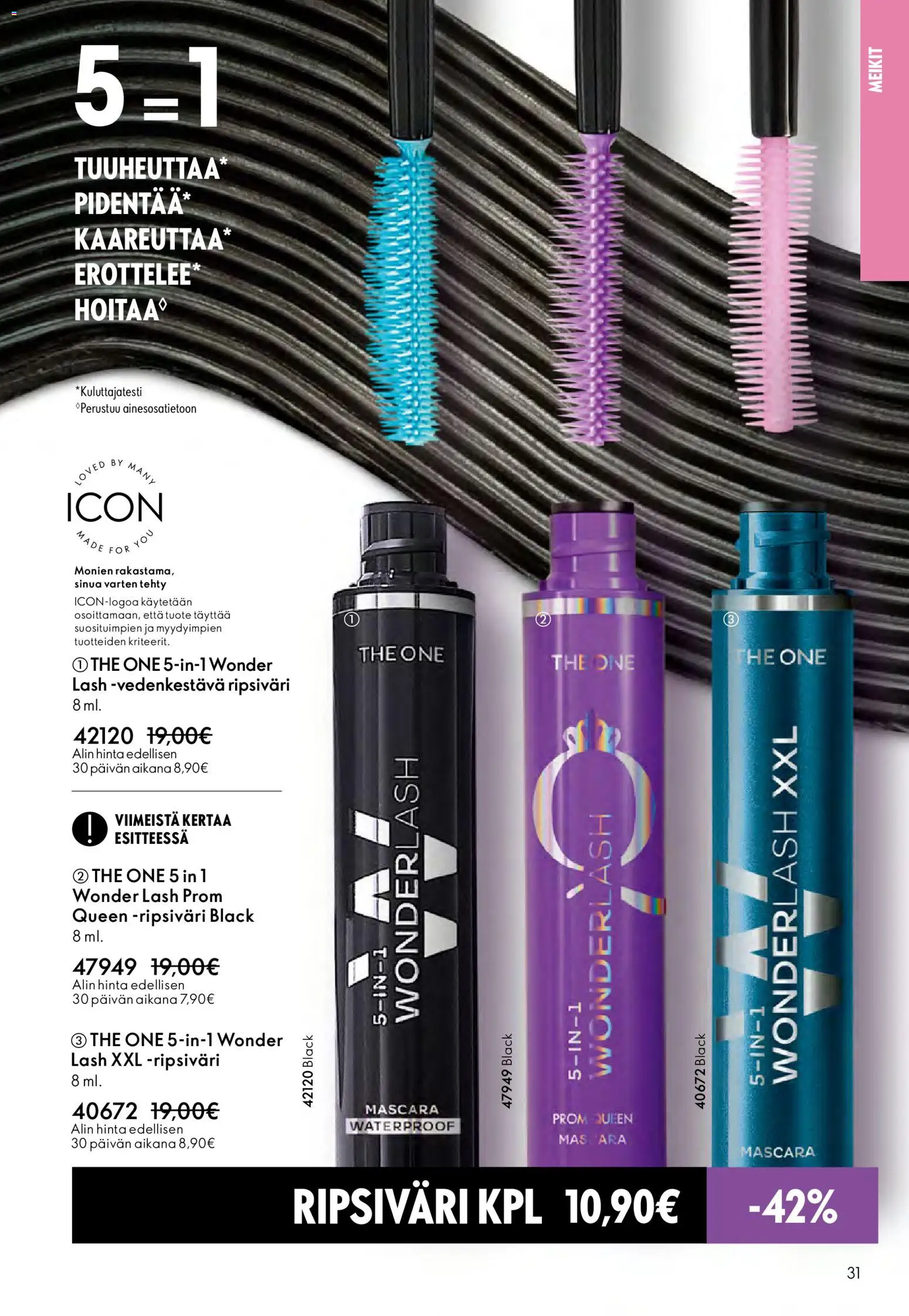 Oriflame - Esite 01 – voimassa 31.12.2025 alkaen | Sivu: 31 | Tuotteet: Ripsiväri