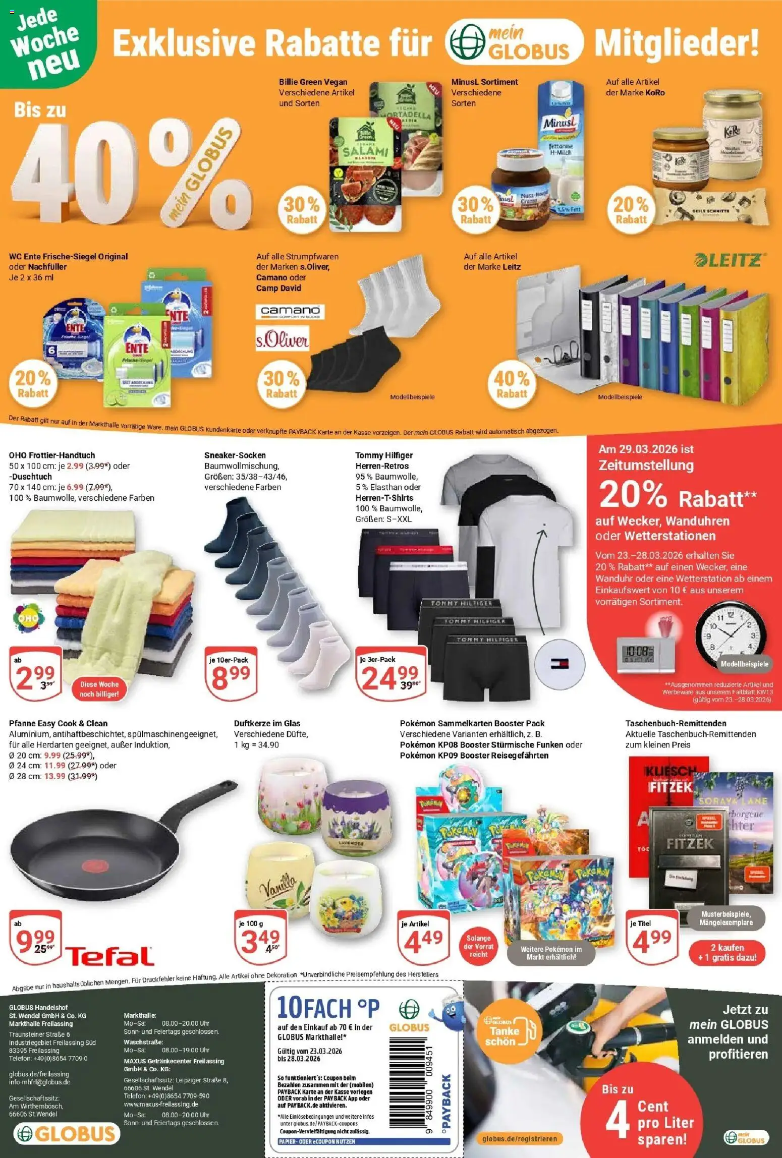 Globus prospekt Freilassing	 – gültig ab 23.03.2026 | Seite: 27 | Produkte: Wetterstation, Salami, Uhr, Ente