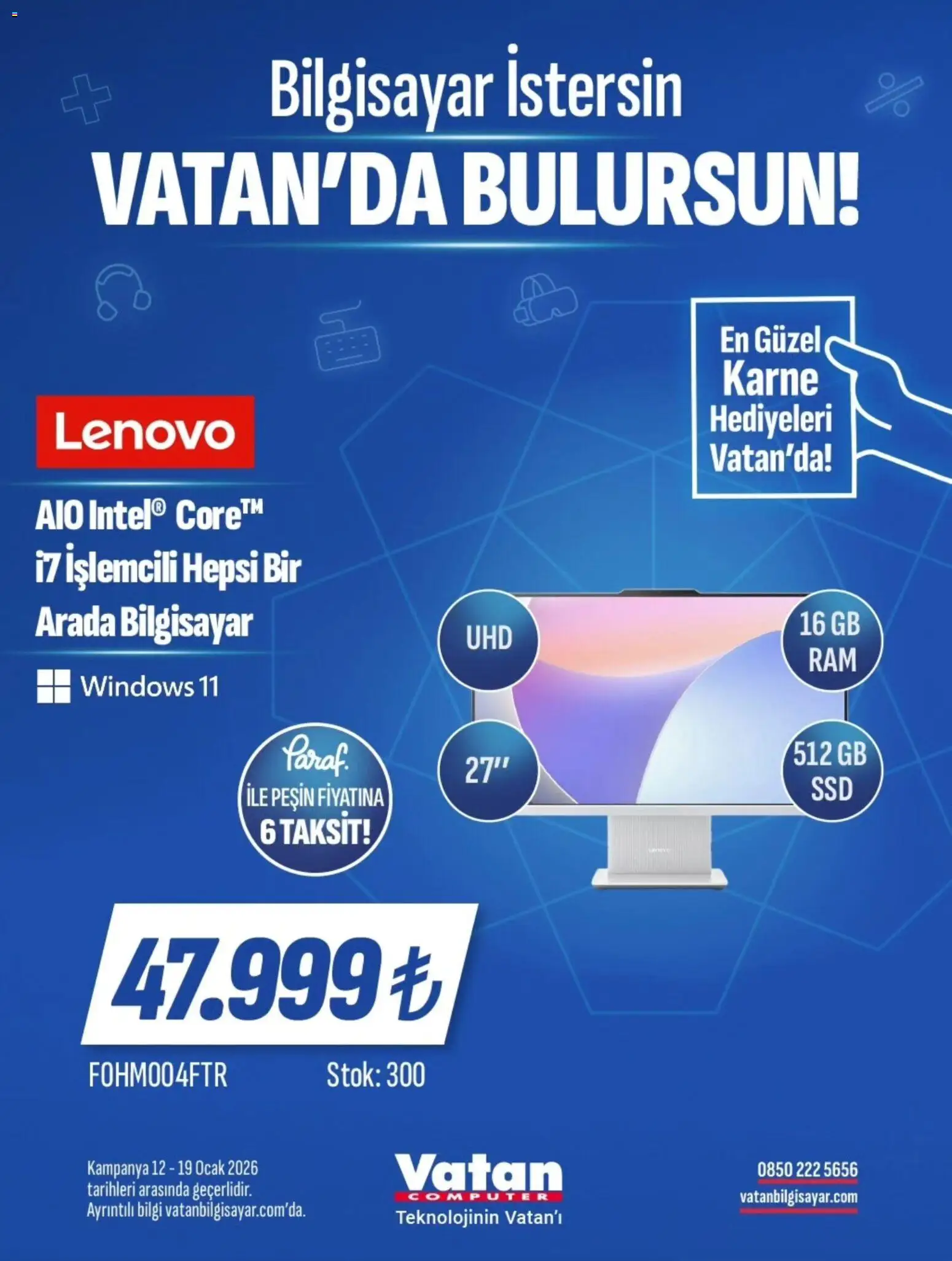 Vatan Bilgisayar İndirim - 12.01.2026 tarihinden itibaren geçerlidir | Sayfa: 8 | Ürünler: Bilgisayar, Ocak