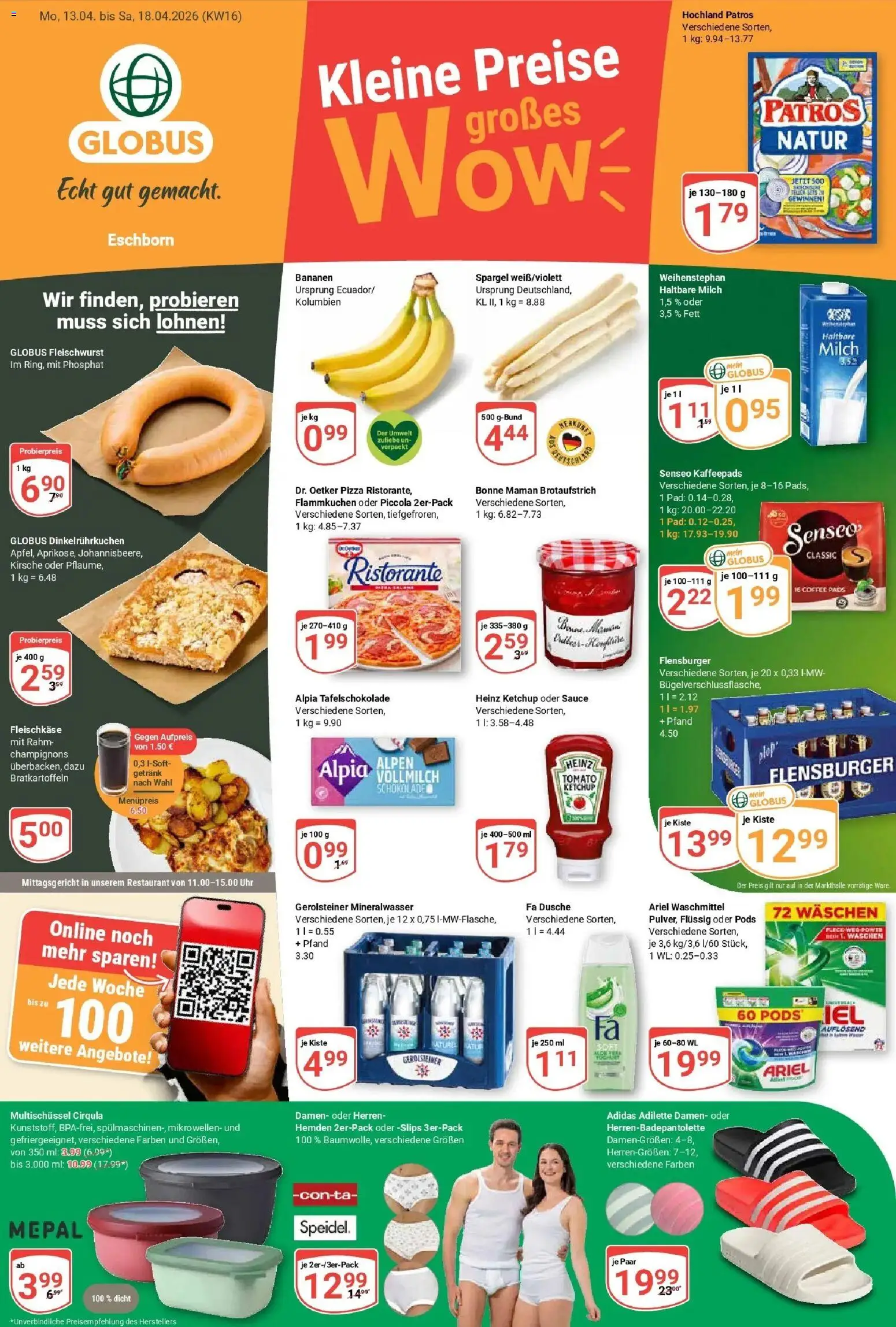 Globus Prospekt Eschborn	 – gültig ab 12.04.2026 | Seite: 1 | Produkte: Senseo, Heinz ketchup, Senseo kaffeepads, Ketchup