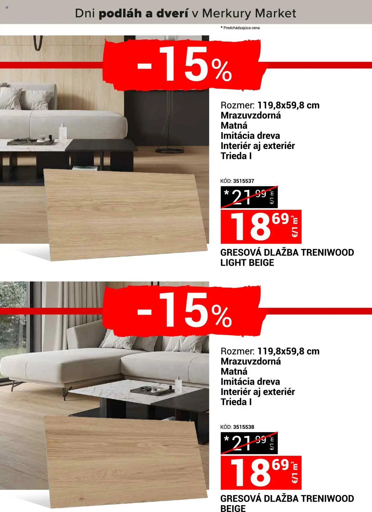 Nové Merkury Market akcie – leták je platný od 18.10.2025 | Strana: 17 | Produkty: Dlažba
