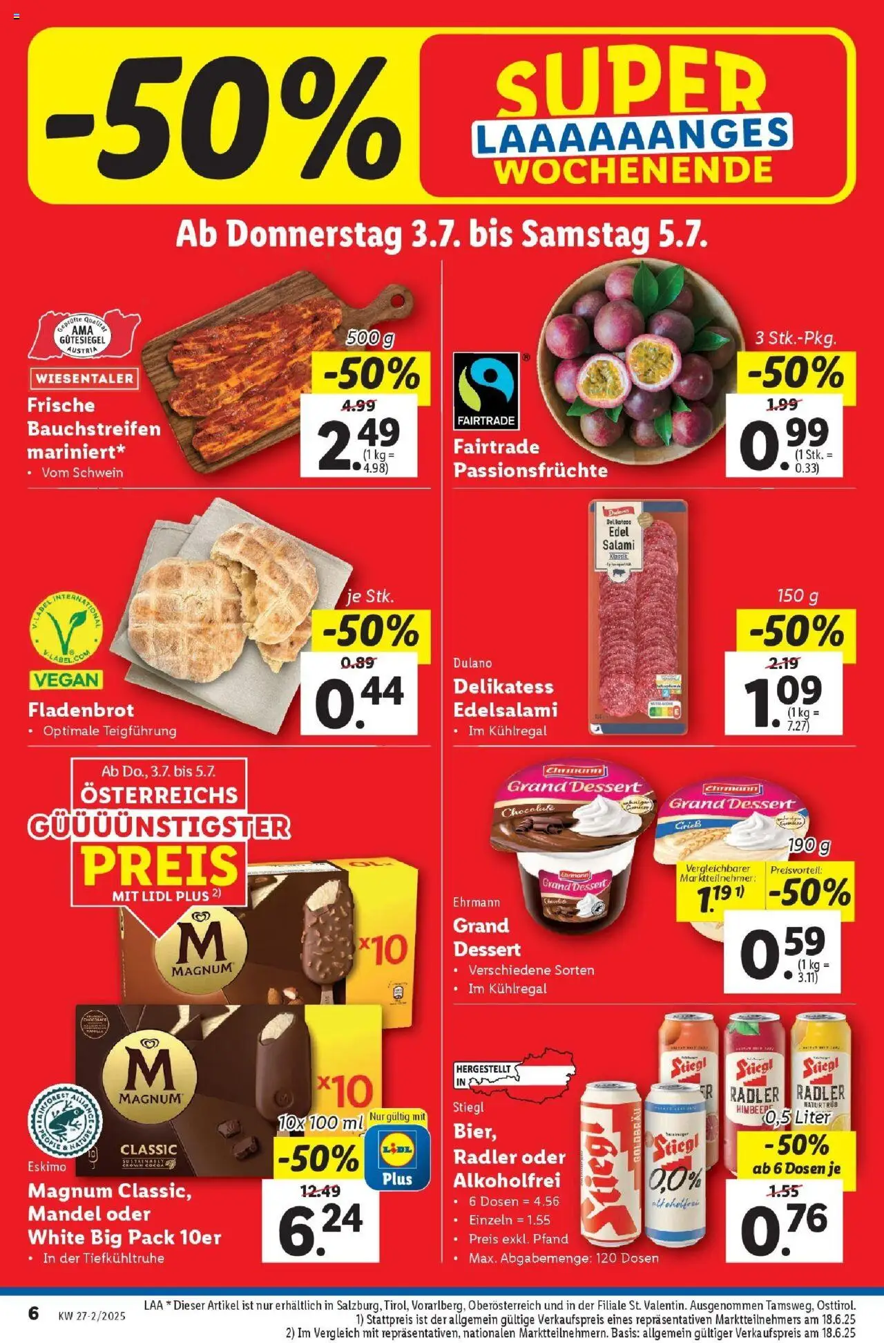 Lidl Flugblatt - Salzburg, Dornbirn, Jenbach gültig ab 02.07.2025 | Seite: 8 | Produkte: Himbeere, Salami