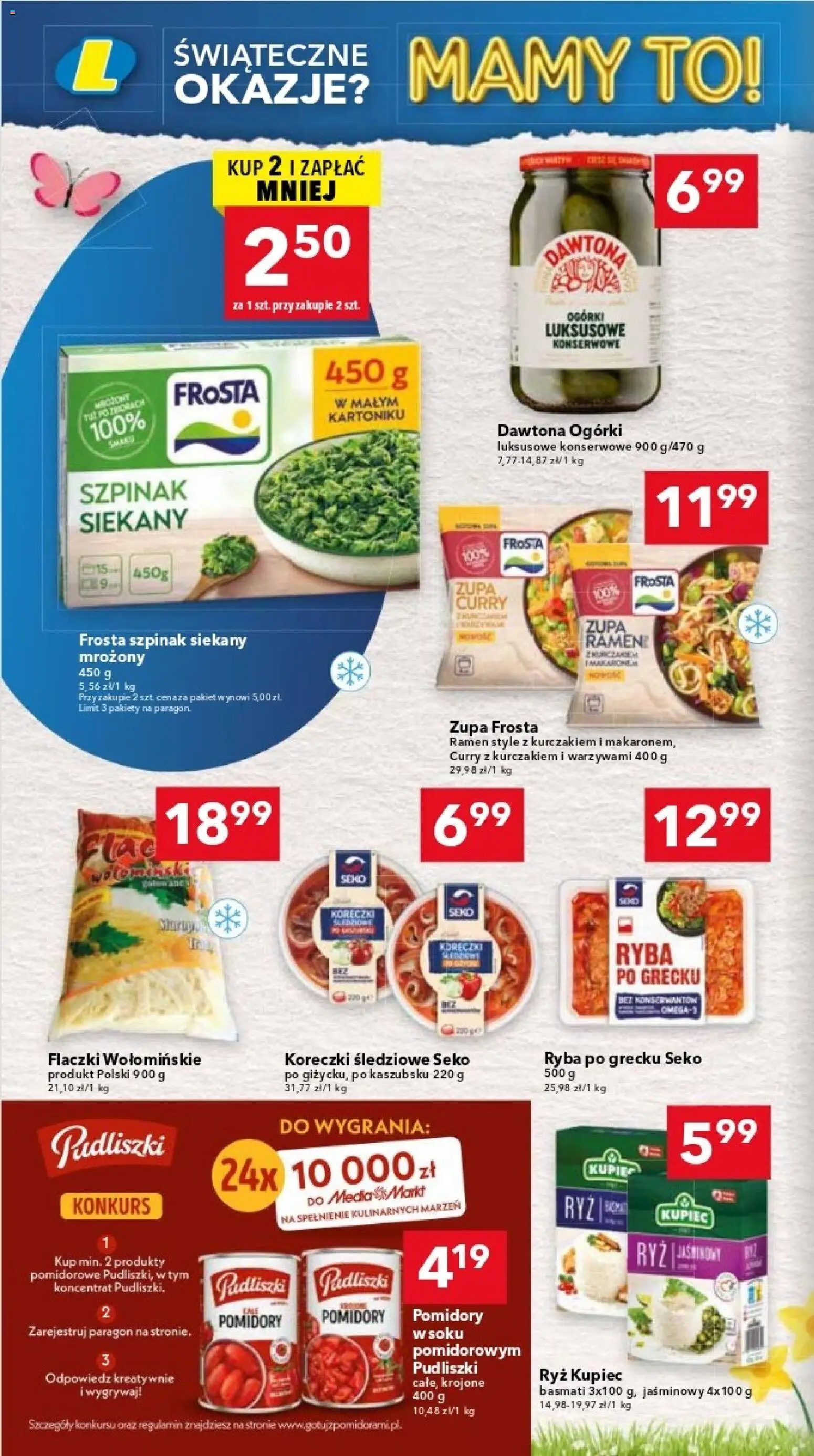 Lewiatan gazetka - Warszawa od 12.03.2026 | Strona: 8 | Produkty: Szpinak, Pomidory, Ryba, Ogórki