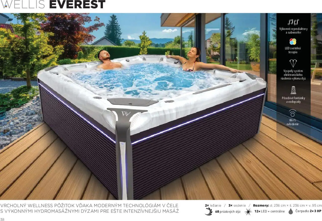 Mountfield prémiové bazény │ platný od 15.08.2025 | Strana: 38 | Produkty: Čerpadlo, Led, Reproduktory
