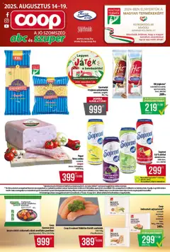 COOP Szolnok Akciós újság - amely érvényes a következő dátumtól: 14.08.2025