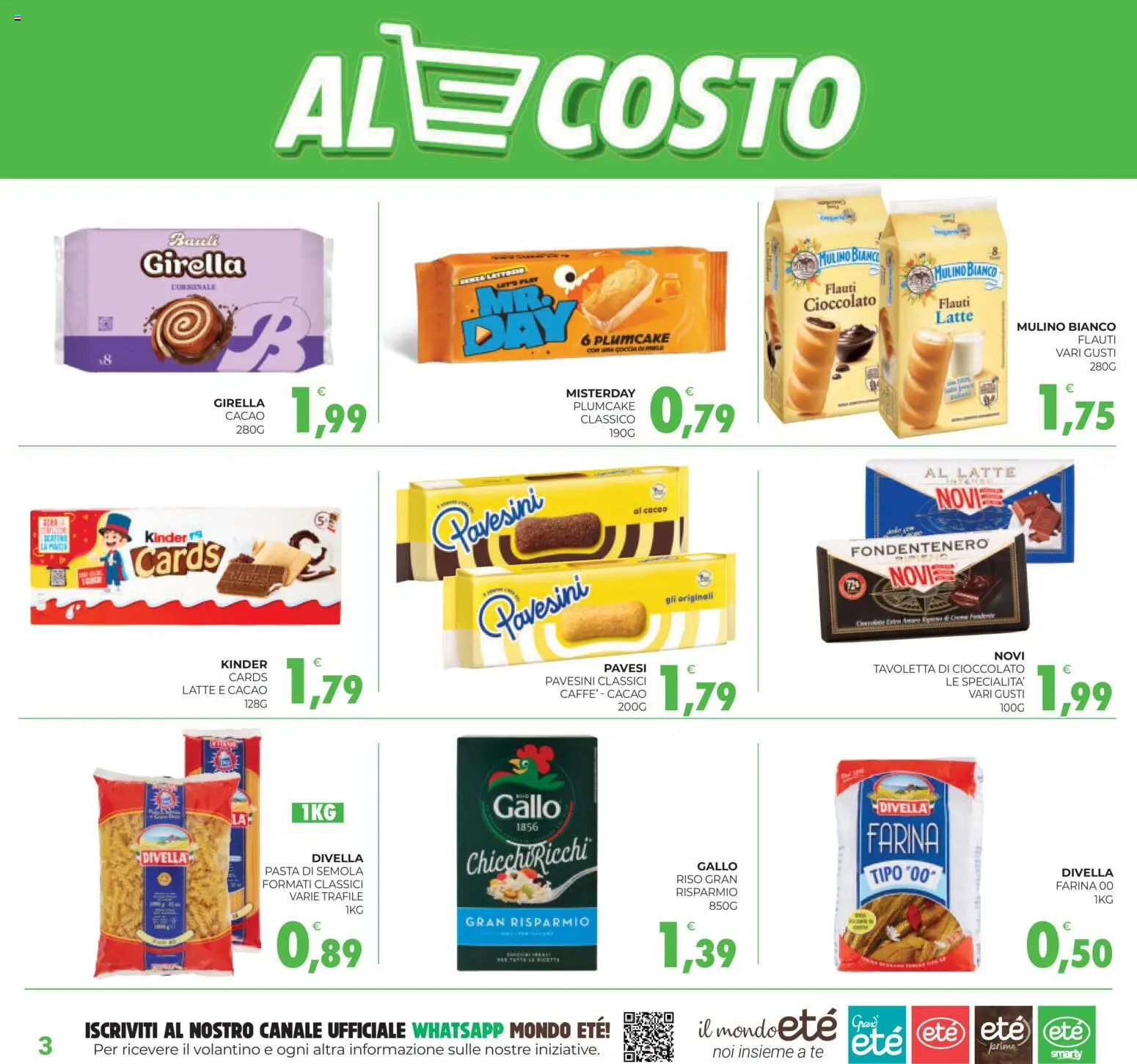 Volantino Eté del 18.02.2026 | Pagina: 3 | Prodotti: Riso, Farina, Pasta, Cacao