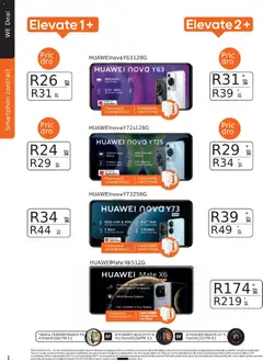 Cell C specials catalogue – valid from 01.11.2025 | Page: 12 | Products: Watch, Camera, Battery, Water