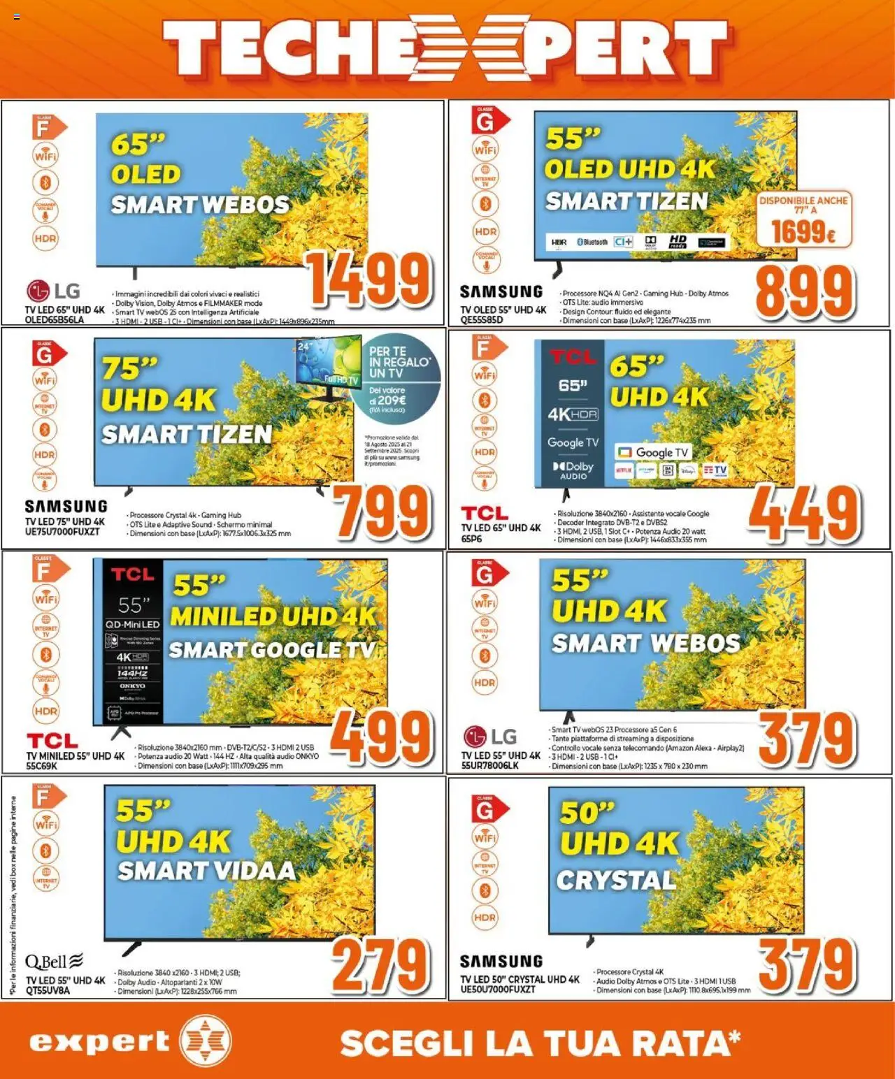 Volantino Expert del 11.09.2025 | Pagina: 15 | Prodotti: Decoder, TV, USB, Samsung