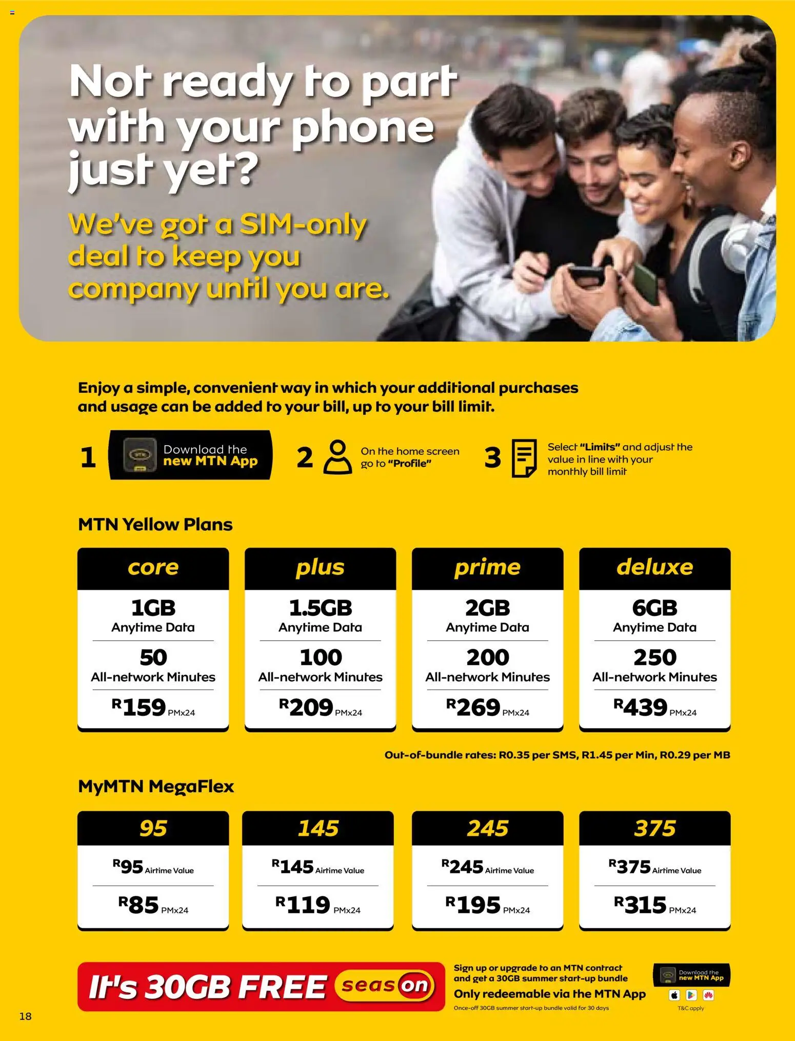 New MTN catalogue – valid from 07.11.2025 | Page: 18 | Products: Data, Phone