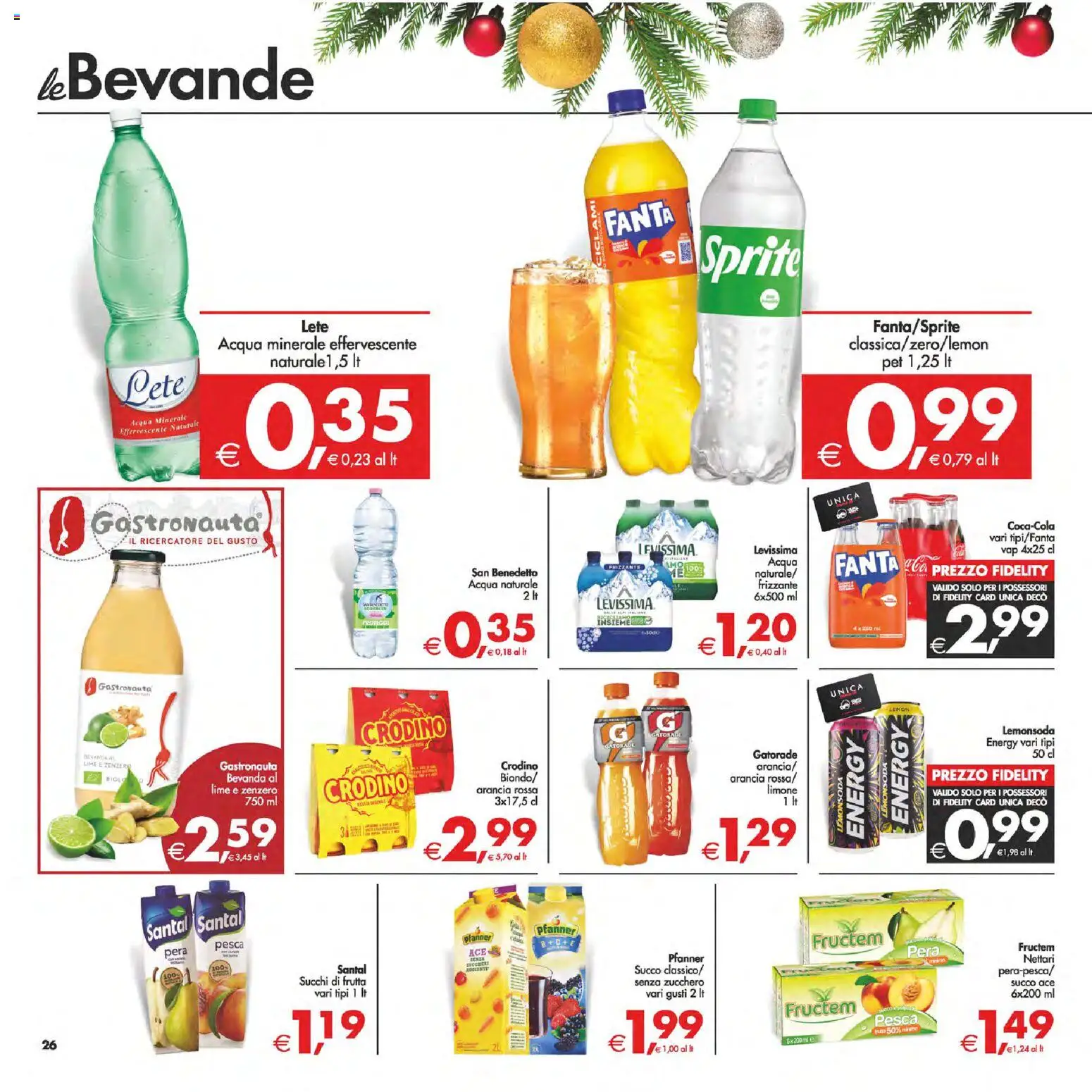 Volantino Decò del 05.12.2025 | Pagina: 31 | Prodotti: Zucchero, Lime, Acqua naturale, Acqua minerale