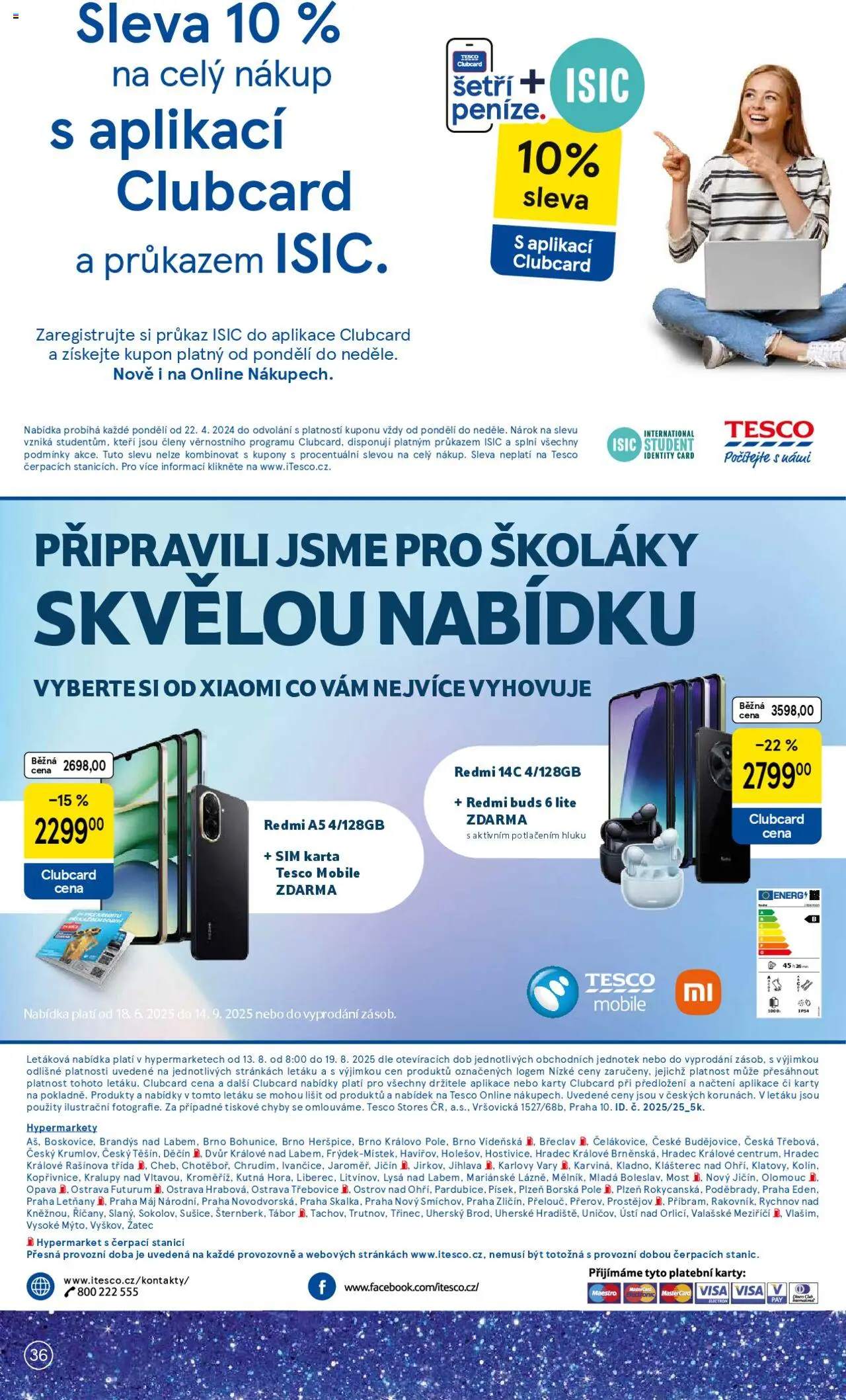Tesco leták - Hypermarket od 13.08.2025 | Strana: 36 | Produkty: Mošt, Smartphone, SIM karta, Futurum