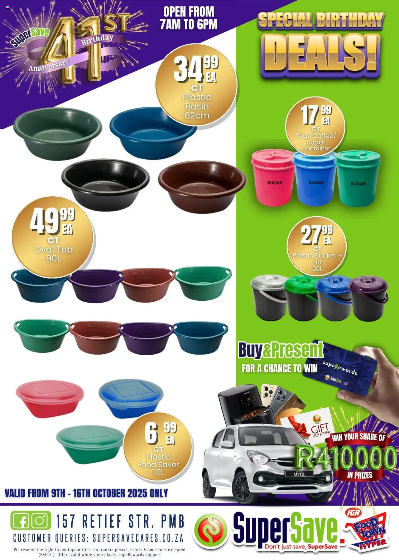 New Super Save catalogue – valid from 09.10.2025 | Page: 114 | Products: Basin, Sugar