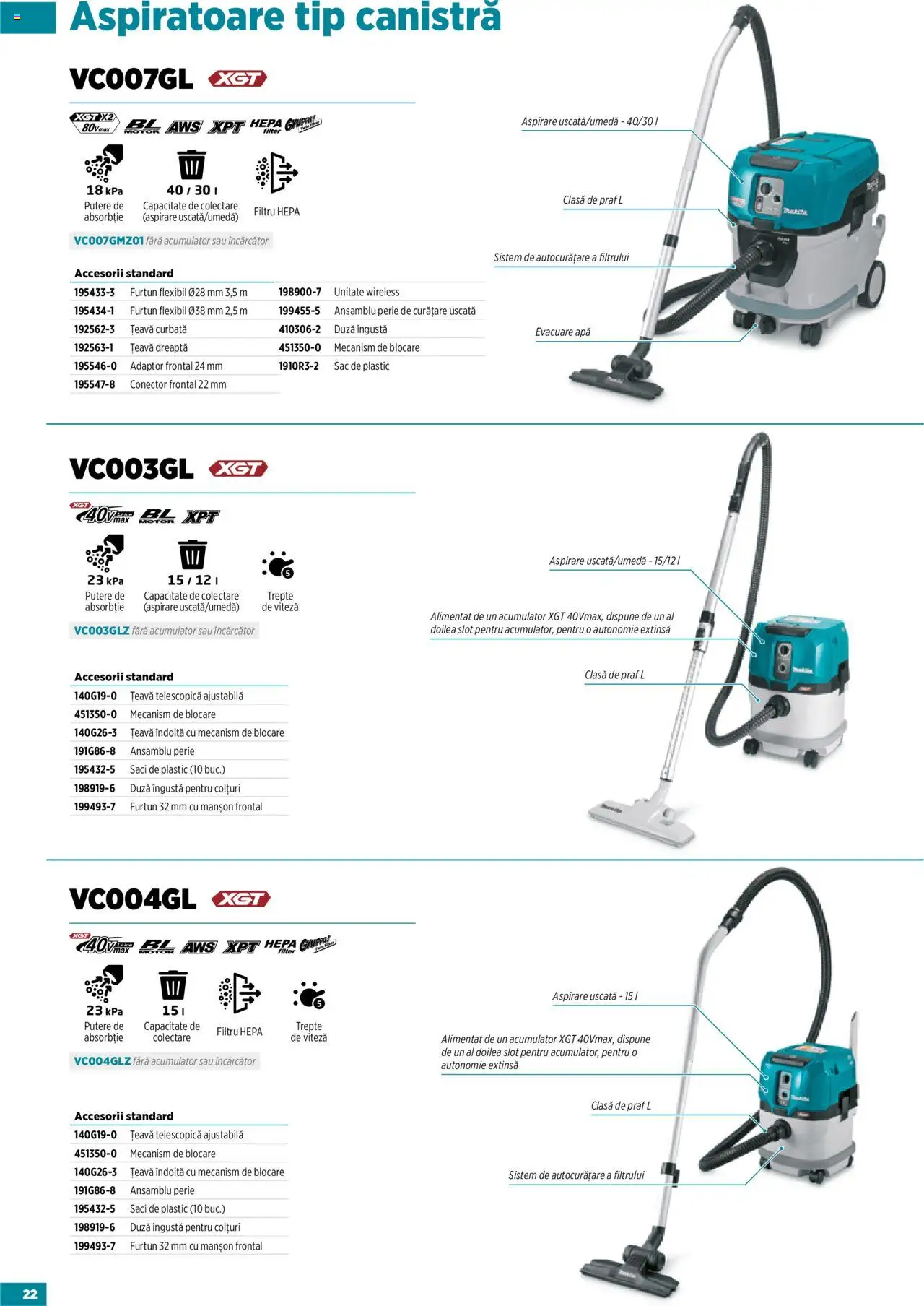 Noul catalog Makita – valabil de la 23.09.2025 | Pagină: 22 | Produse: Conector, Adaptor, Perie, Apă