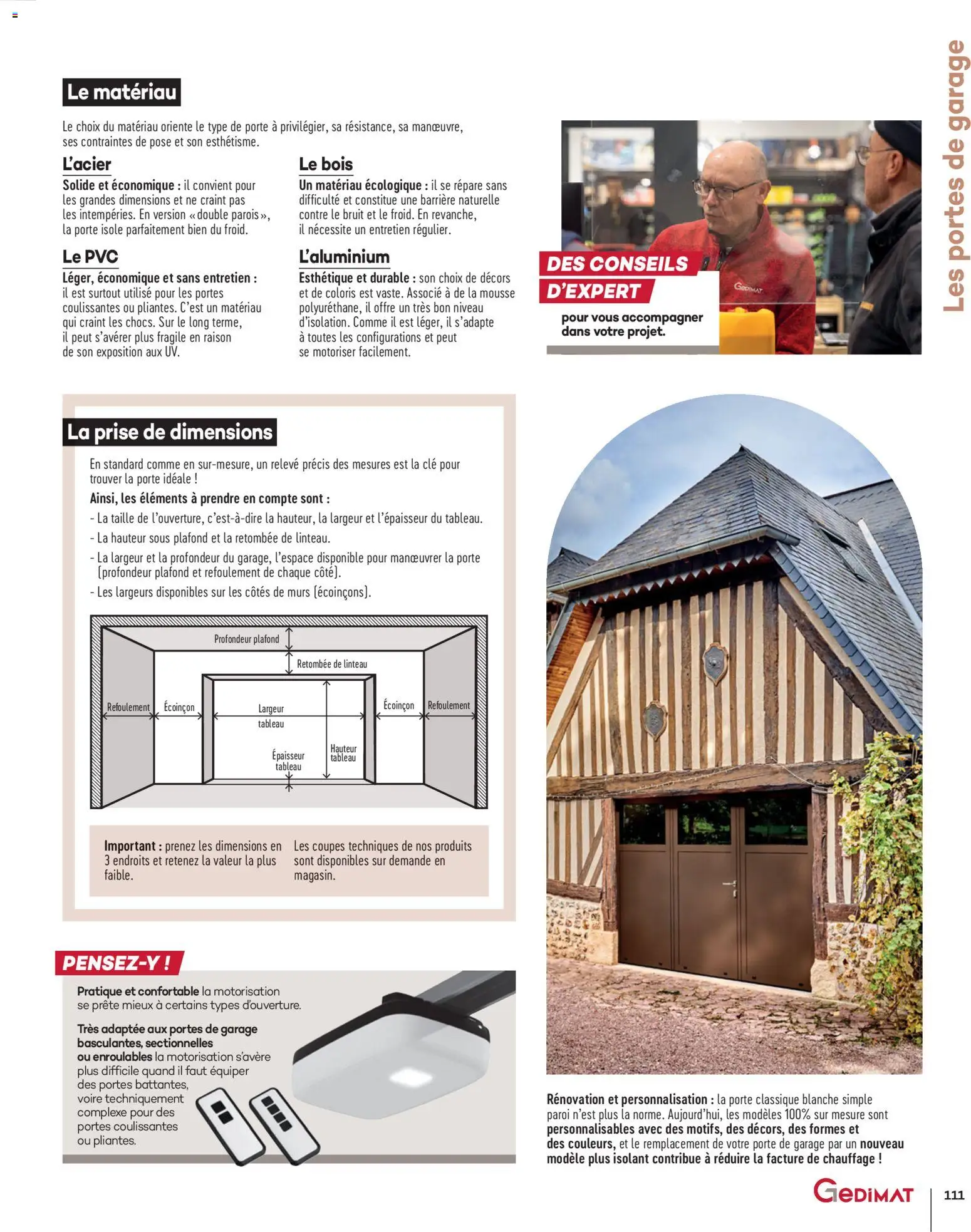 {H1} | Page: 111 | Produits: Mousse, Porte, Prise, Portes