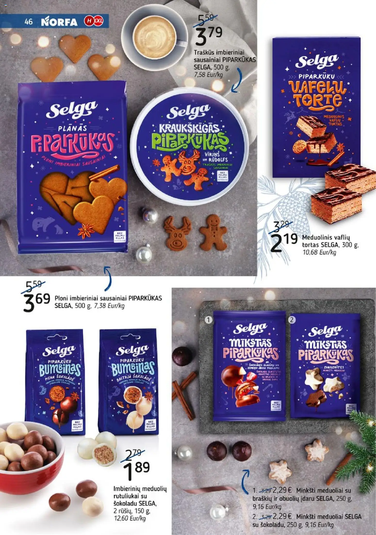 NORFA akcijos nuo 09.12.2025 | Puslapis: 46 | Prekių: Sausainiai, Tortas
