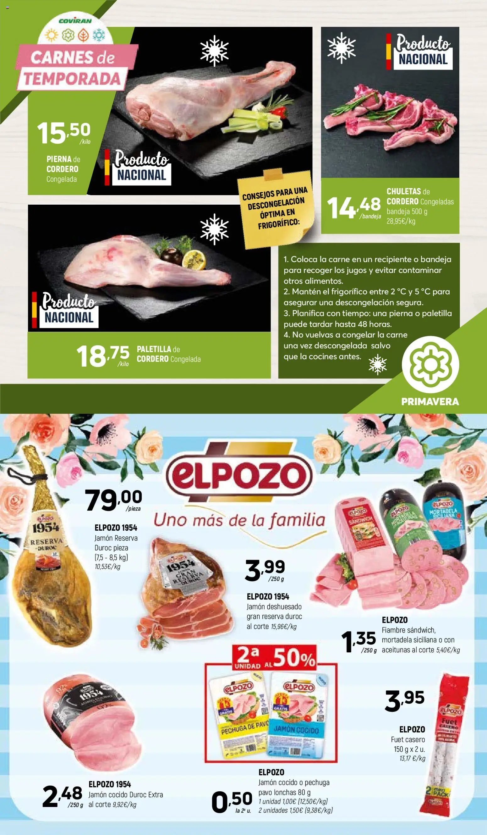 Coviran - Ceuta │ válido desde el 07.04.2026 | Página: 4 | Productos: Jamón, Jamón cocido, Mortadela, Bandeja