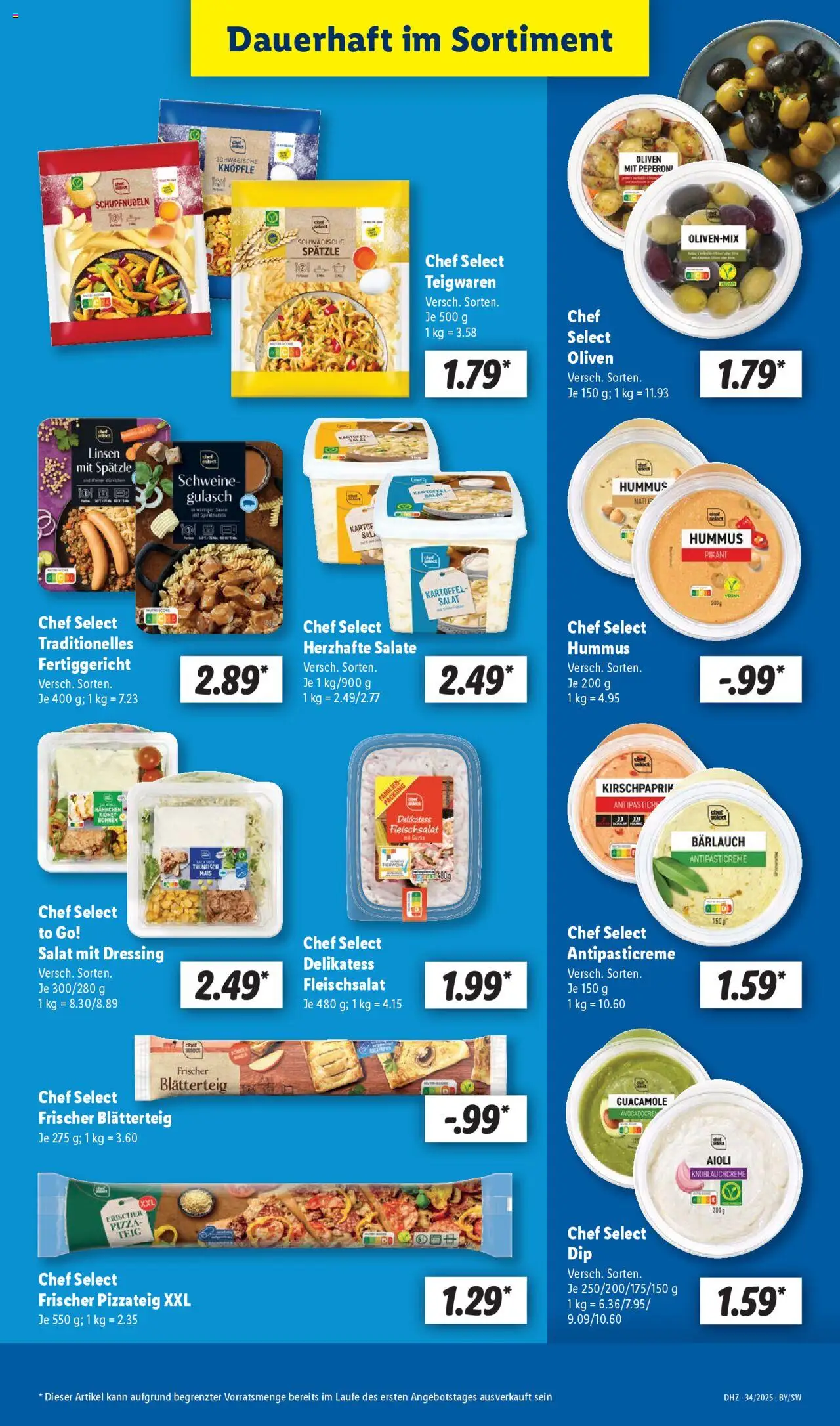 Lidl Prospekt Gundelsheim	 - gültig ab dem 18.08.2025 | Seite: 17 | Produkte: Hahnchen, Dressing, Pizza, Salat