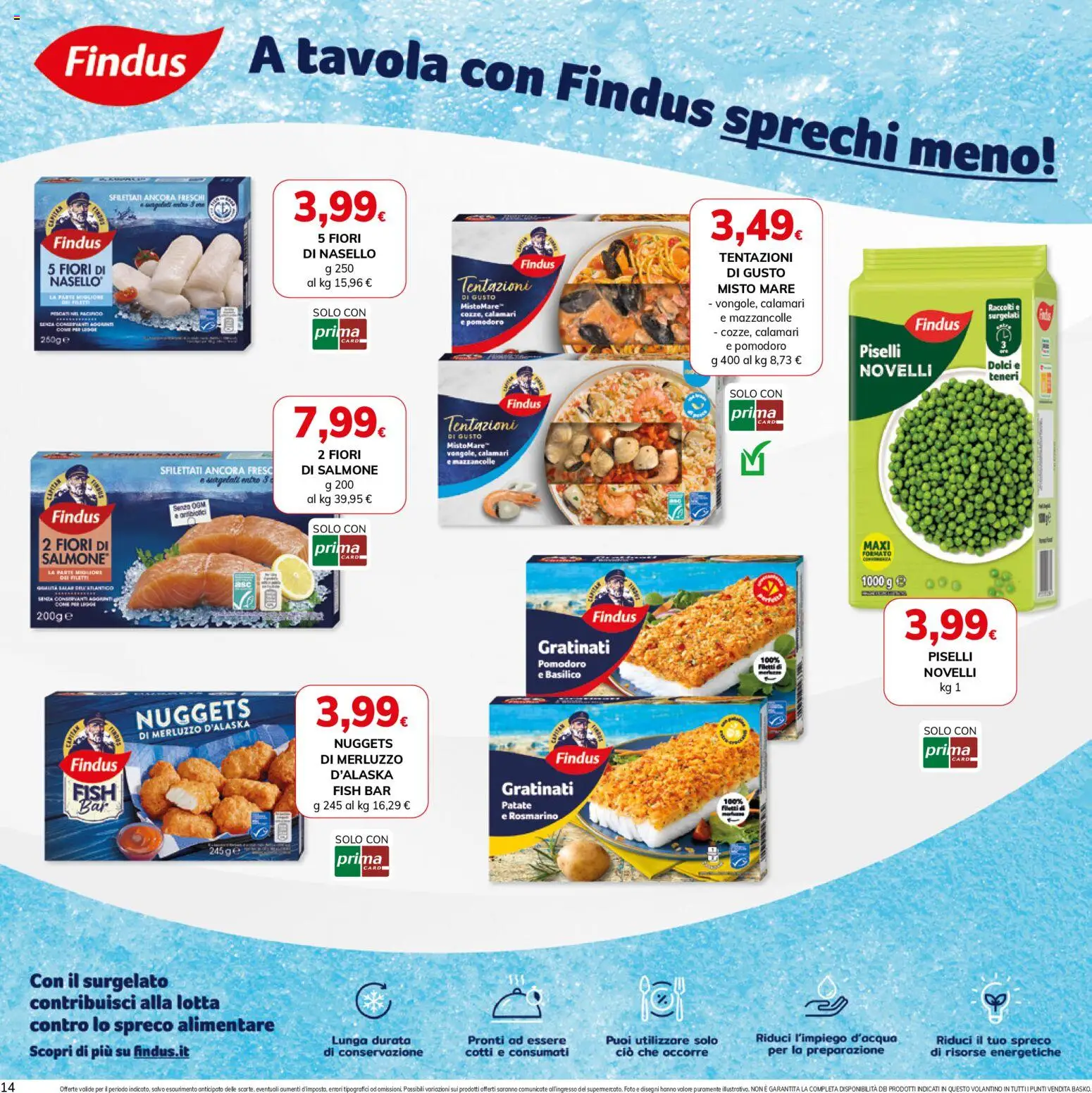 Volantino Basko del 13.01.2026 | Pagina: 14 | Prodotti: Rosmarino, Patate, Mazzancolle, Basilico