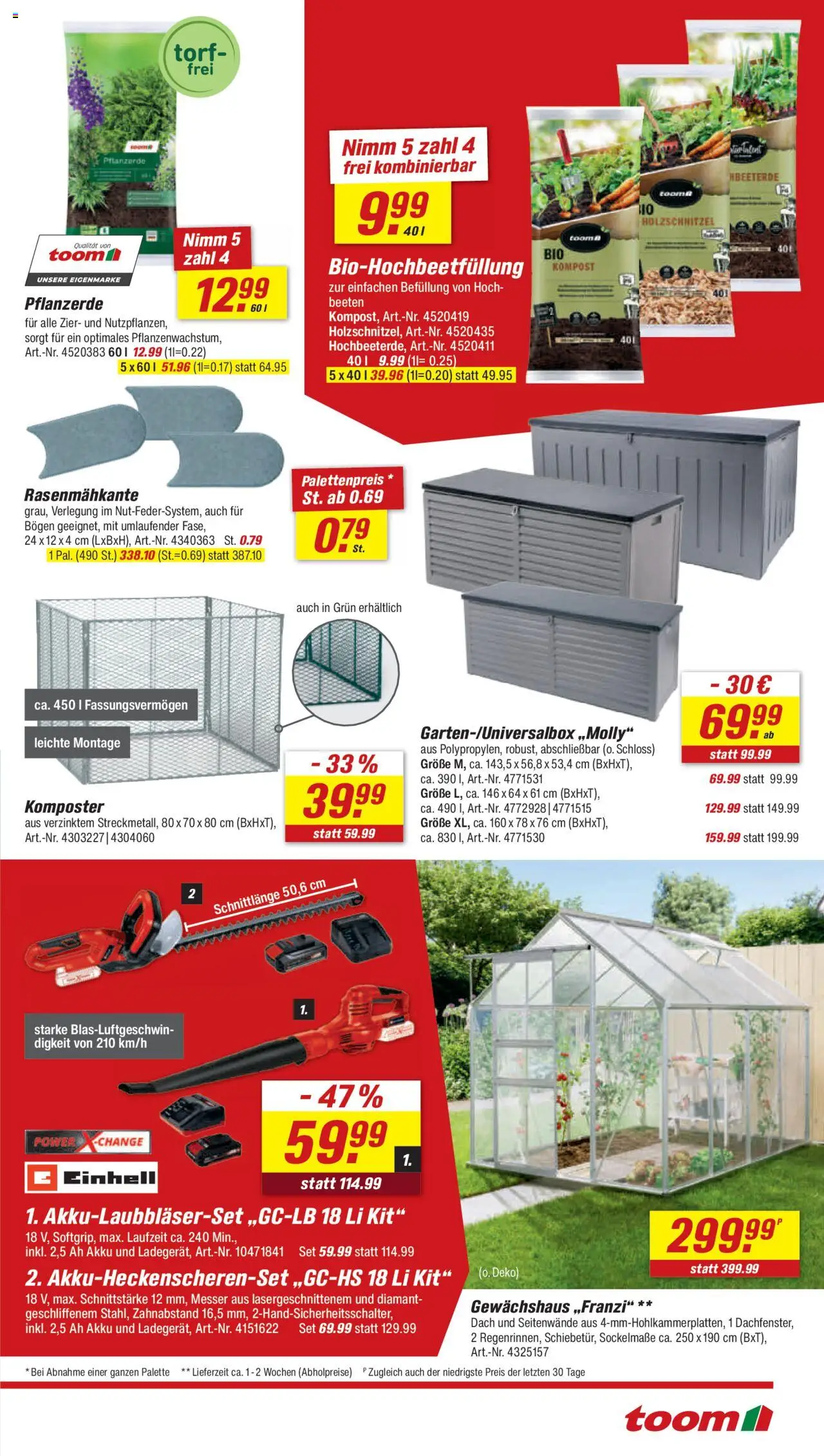 Toom Baumarkt Prospekt 	 - gültig ab dem 23.08.2025 | Seite: 5 | Produkte: Pflanzerde