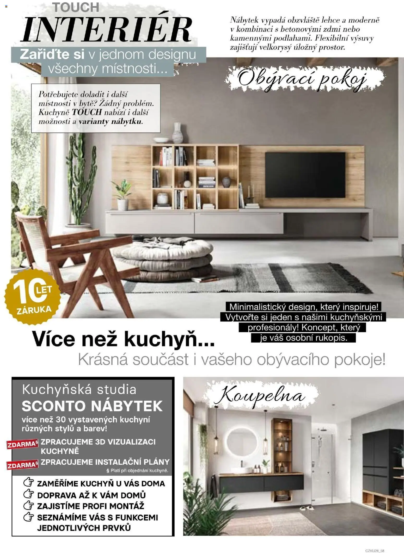 Sconto nábytek katalog - Kuchyně na míru od 06.01.2026 | Strana: 58 | Produkty: Nábytek, Koupelna, Kuchyně