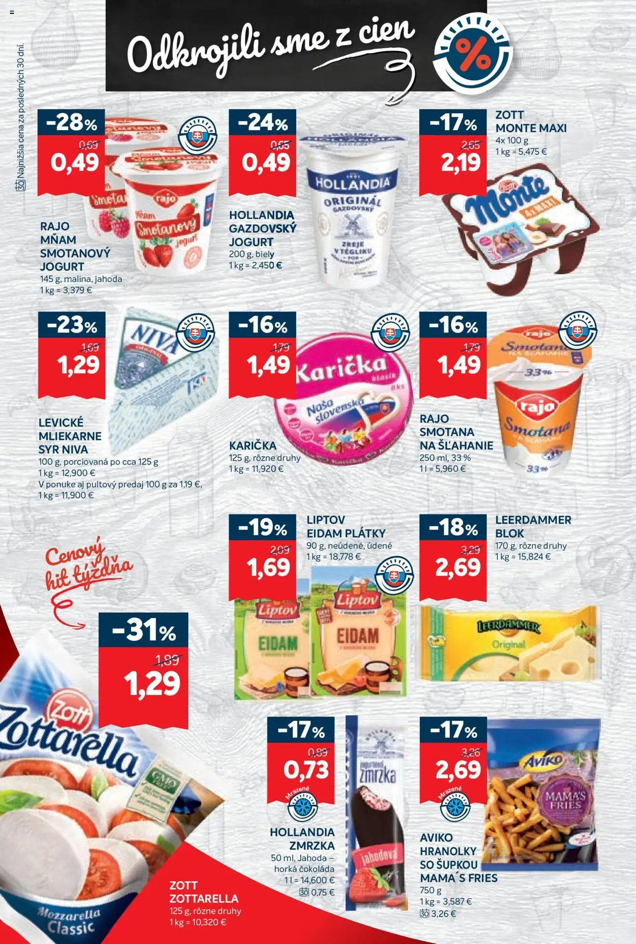 Kraj leták │ platný od 03.07.2025 | Strana: 4 | Produkty: Syr, Eidam, Čokoláda, Smotana na šľahanie