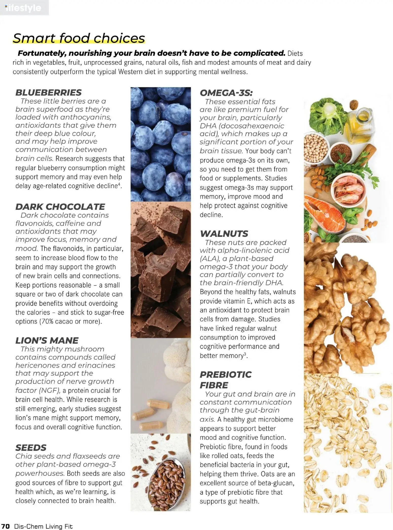 New Dis-Chem catalogue – valid from 26.11.2025 | Page: 72 | Products: Blueberries, Oats, Chocolate, Nuts