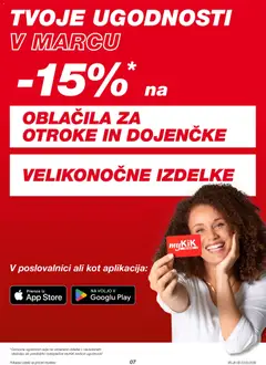 Kik katalog akcije – veljaven od 23.03.2026 | Stran: 7 | Izdelki: Oblacila