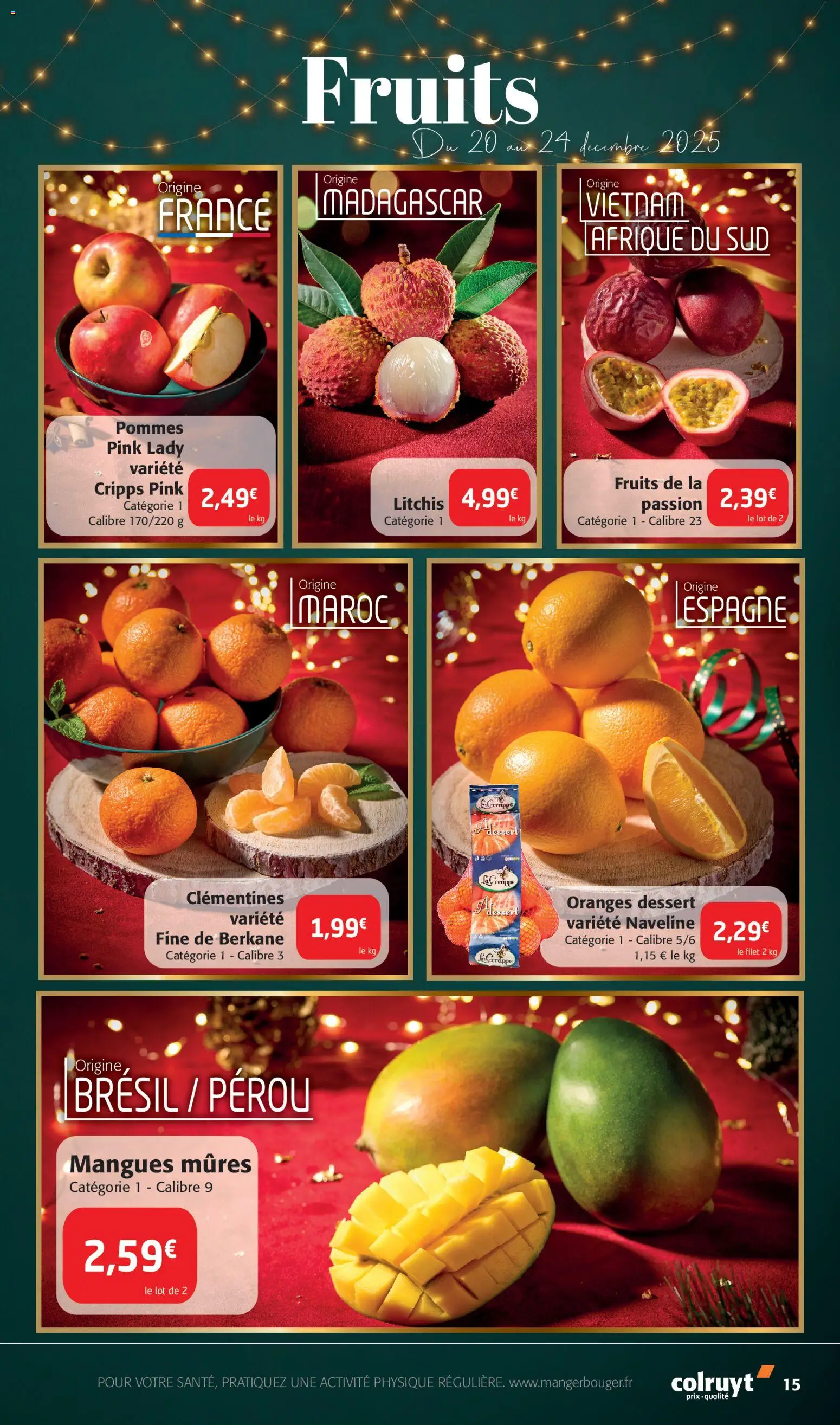 {H1} | Page: 15 | Produits: Pommes, Oranges