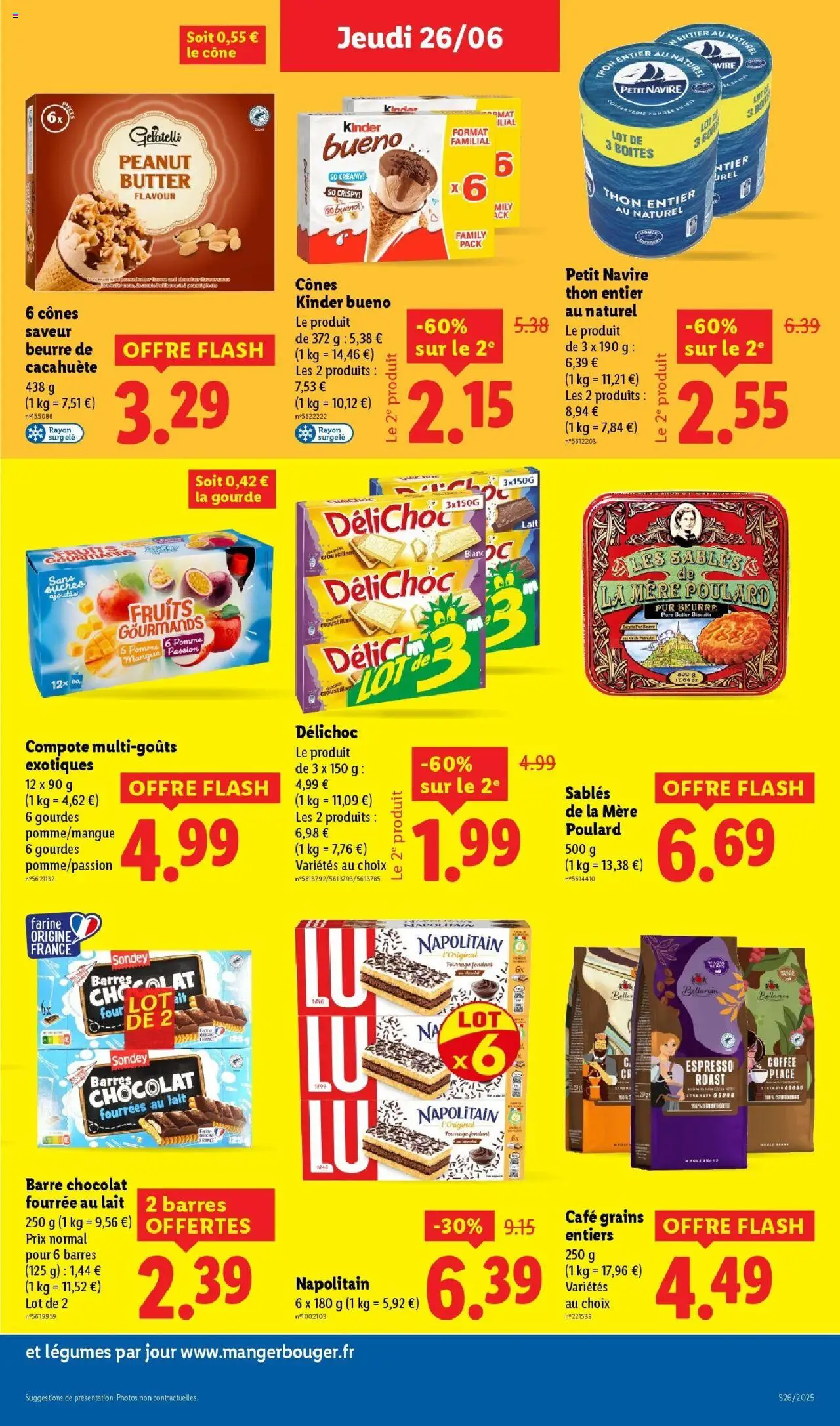  | Page: 17 | Produits: Mangue, Thon, Cônes, Café