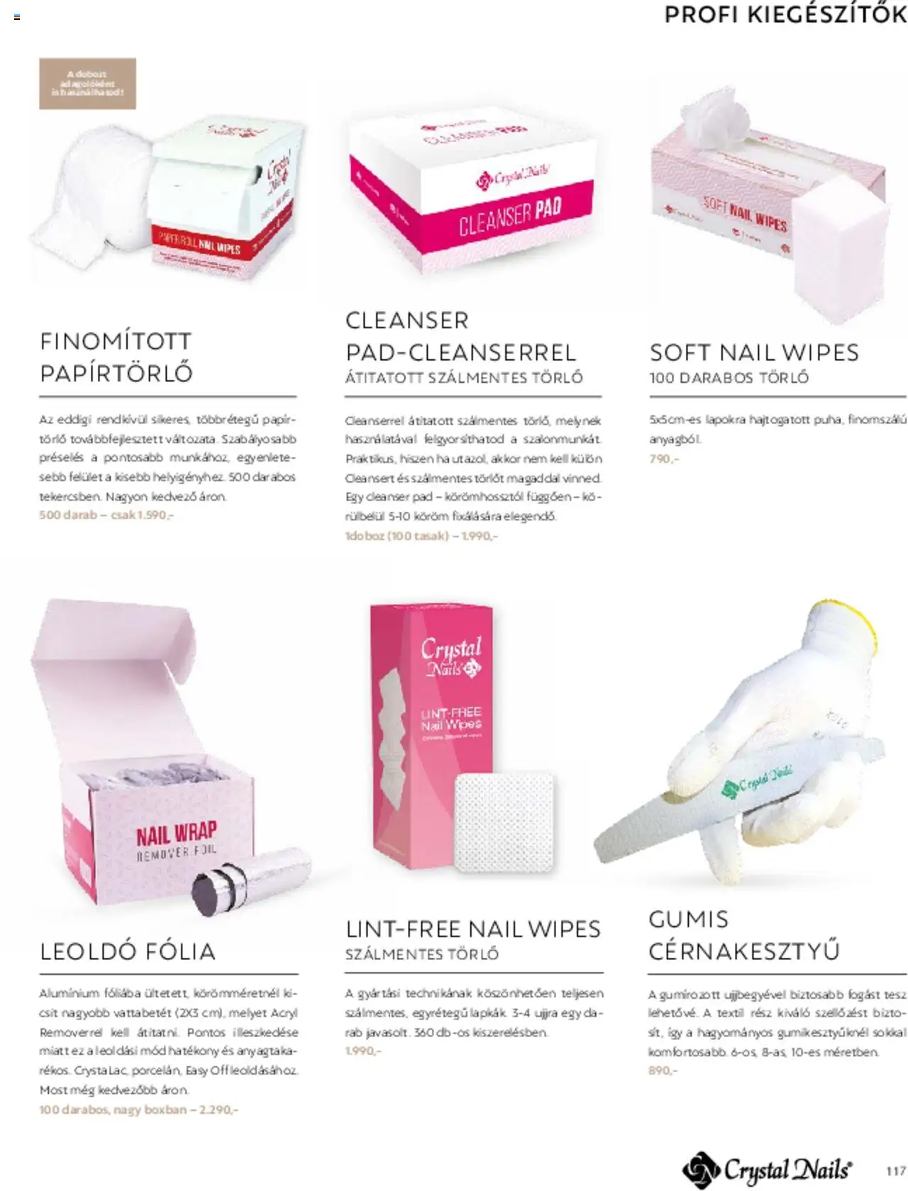 Crystal Nails akciós ujság - amely érvényes a következő dátumtól: 01.03.2025 | Oldal: 117 | Termékek: Papírtörlő