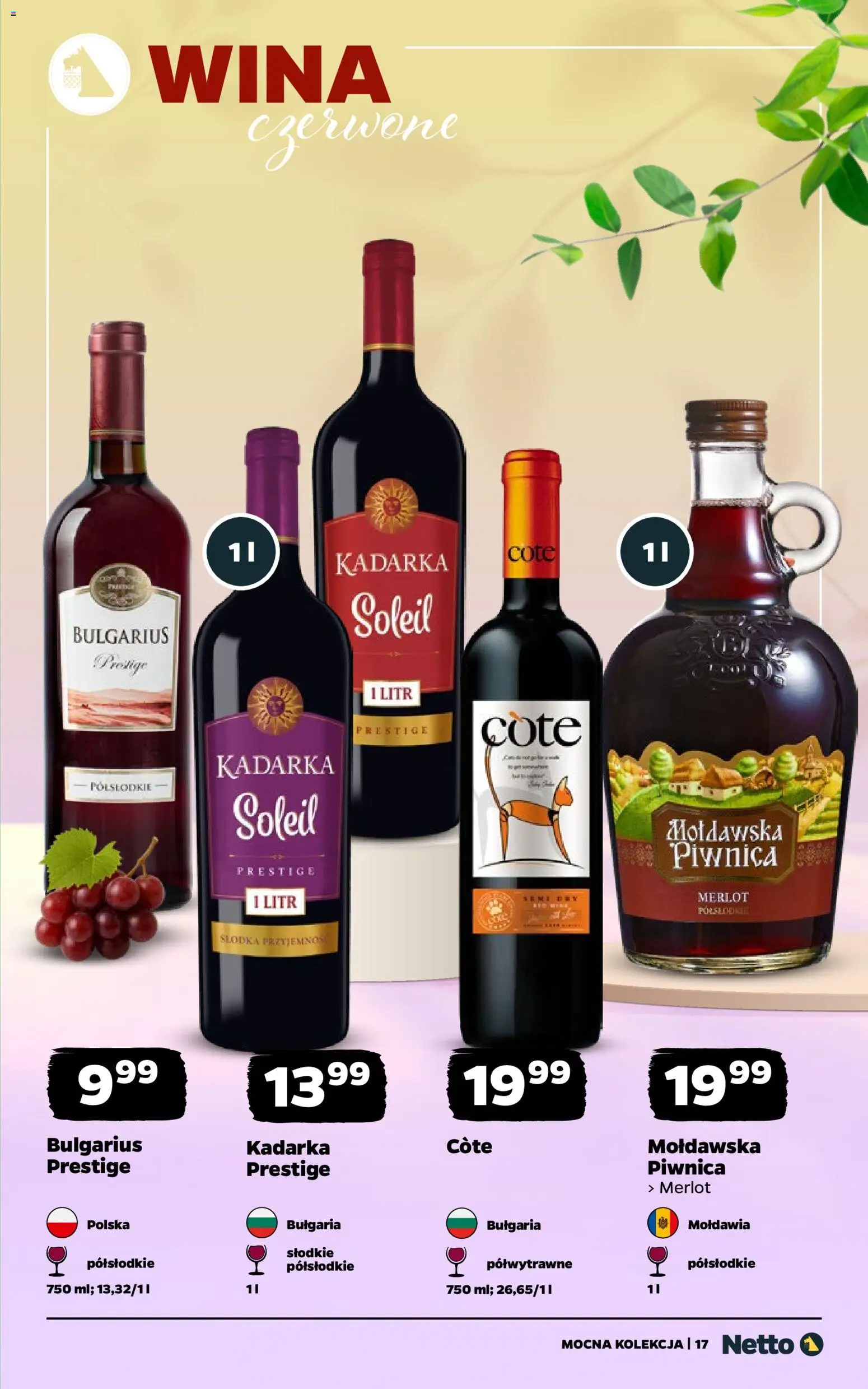 Netto gazetka - Wina od 27.04.2026 | Strona: 17 | Produkty: Merlot