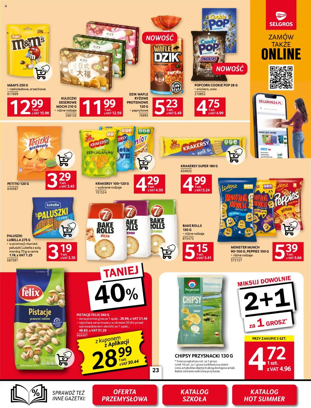 Selgros cash&carry Gazetka od 14.08.2025 | Strona: 23 | Produkty: Czosnek, Chipsy, Wafle, Popcorn
