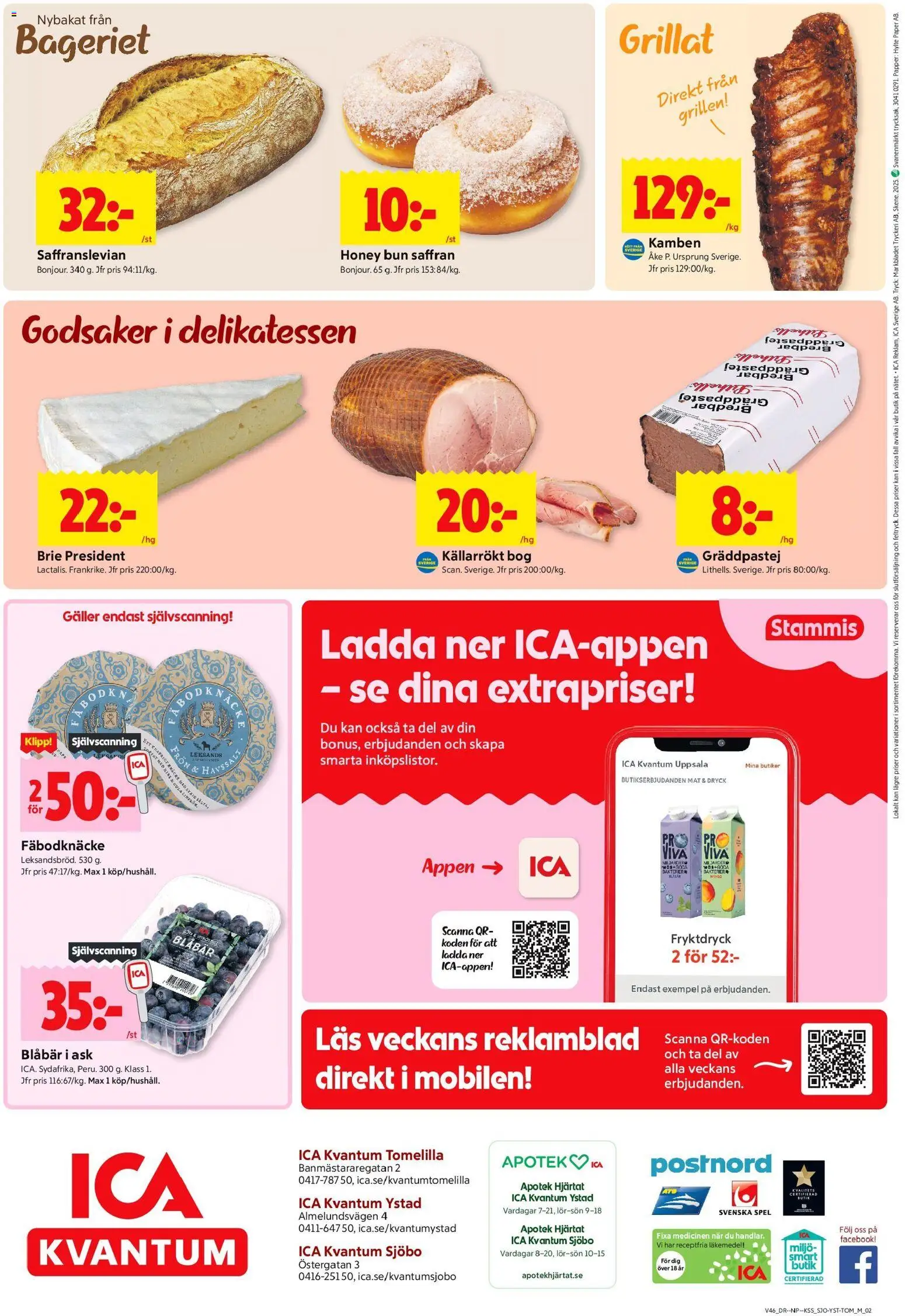ICA Kvantum reklamblad aktuell från 10.11.2025 | Sida: 10 | Produkter: Saffran, Papper, Blåbär, Spel