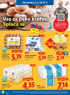 Lidl katalog akcije – veljaven od 05.02.2026 | Stran: 6 | Izdelki: Moka, Kos, Jajca, Olje