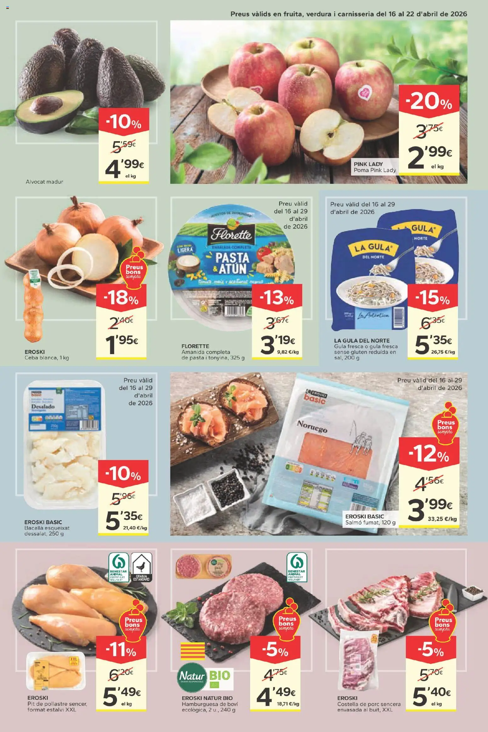 Caprabo folleto │ válido desde el 16.04.2026 | Página: 3 | Productos: Pasta, Σοκολατούχο γάλα