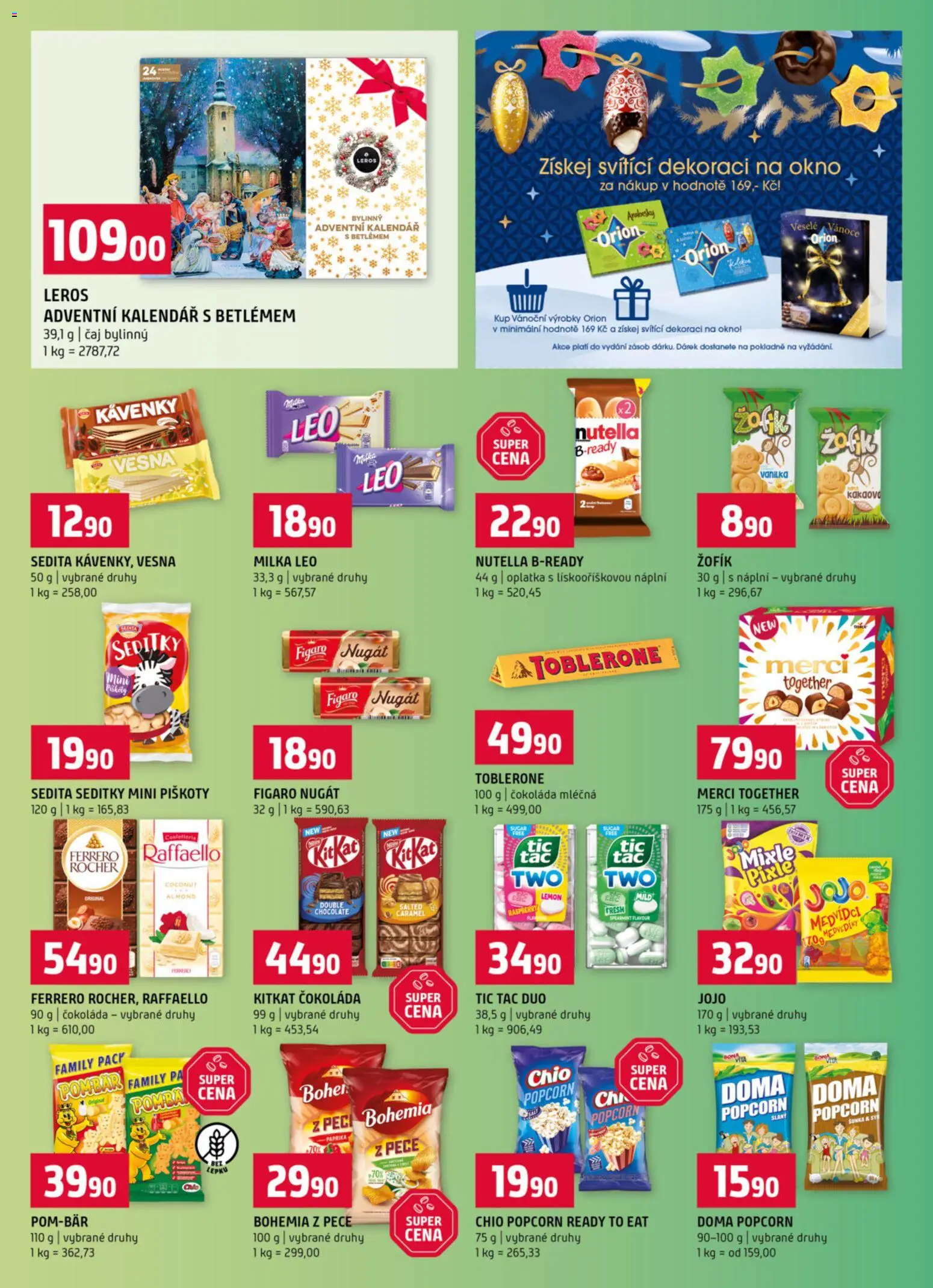 Terno leták - Blatná, Český Krumlov, Prachatice, Strakonice, Tábor, Zlín od 12.11.2025 | Strana: 8 | Produkty: Čaj, Piškoty, Tác, Toblerone