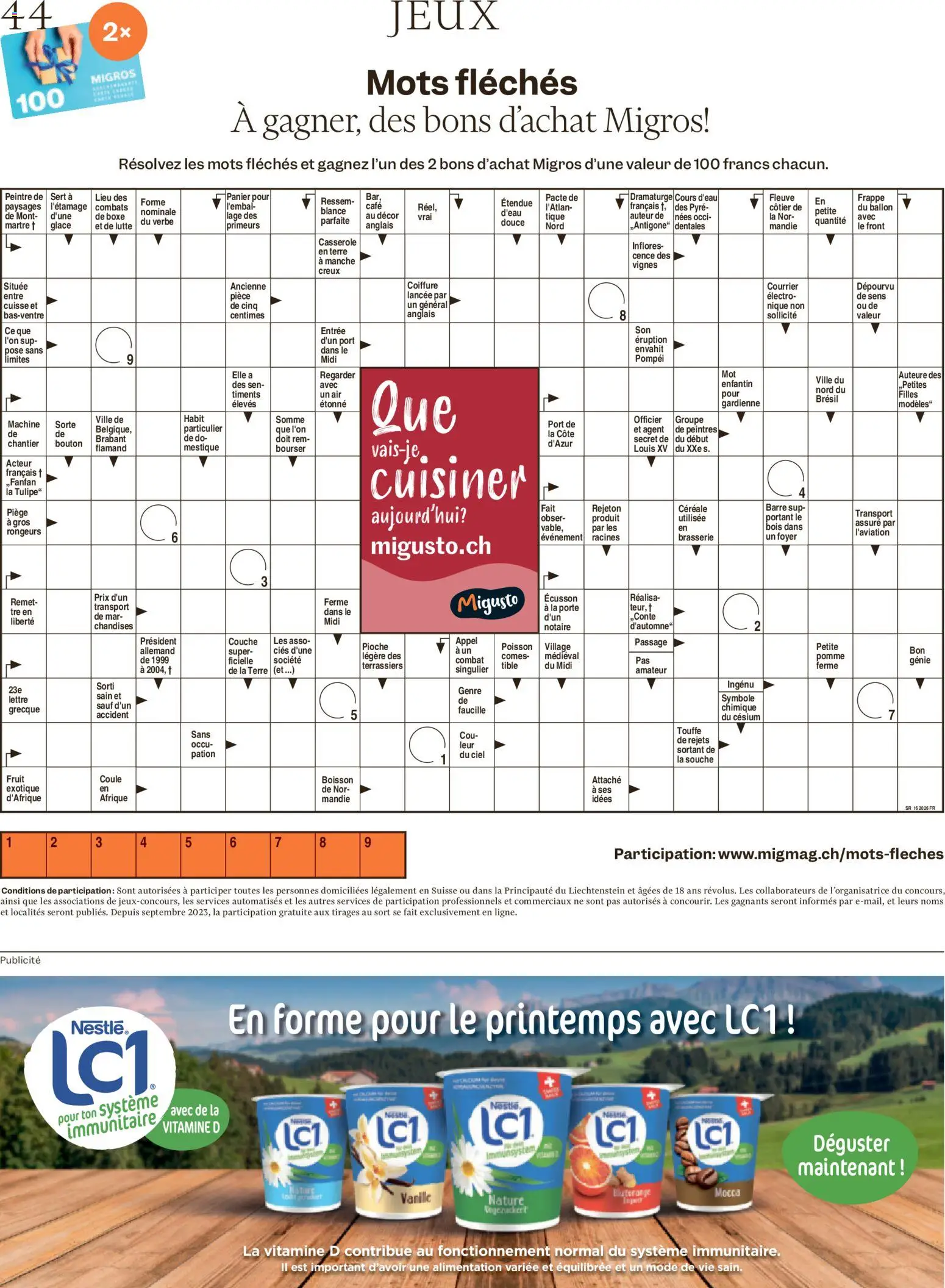 Migros aktionen Magazin FR – gültig ab 14.04.2026 | Seite: 44 | Produkte: SUP, Glace