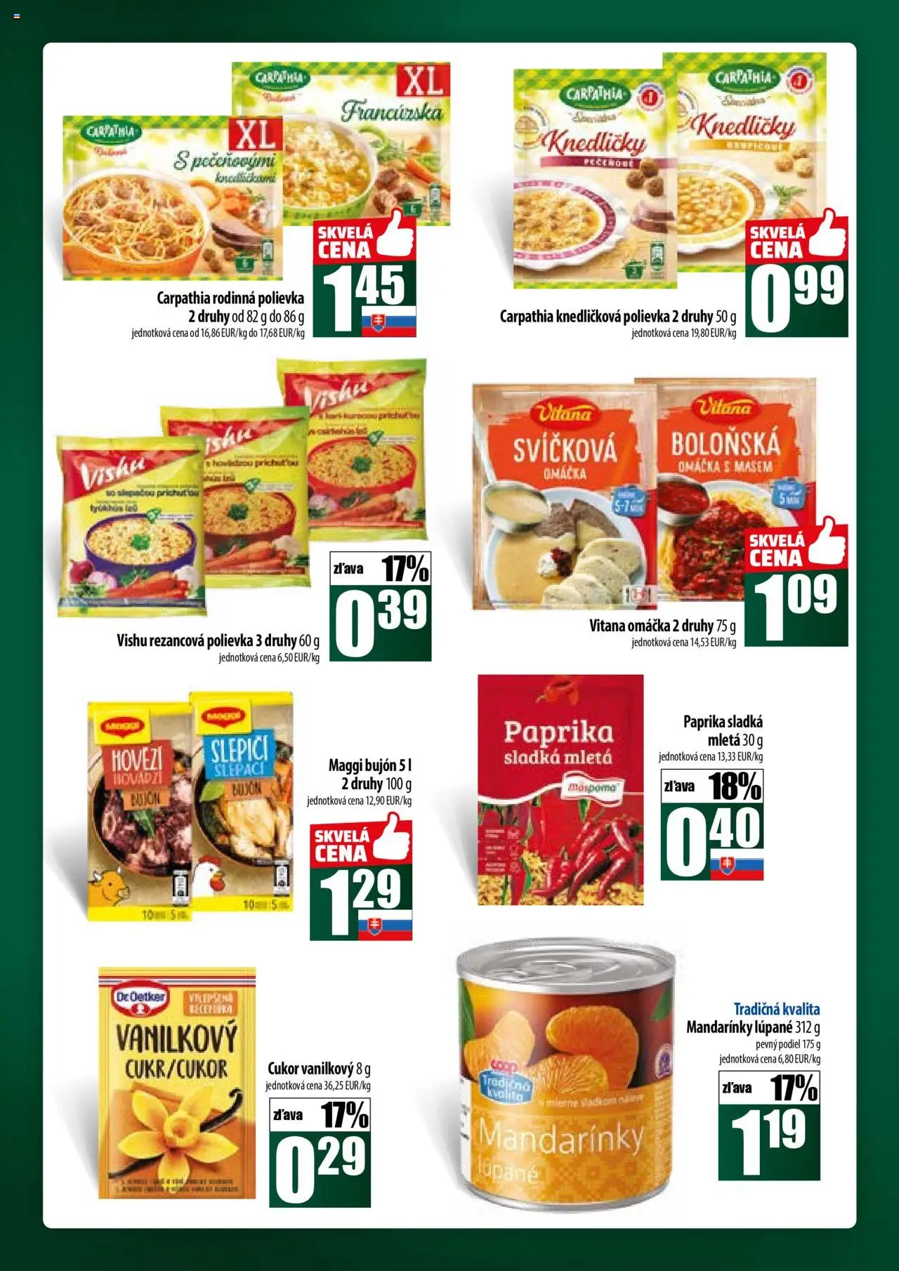 COOP Jednota široká ponuka │ platný od 17.07.2025 | Strana: 36 | Produkty: Paprika, Bujón, Mandarinky, Omáčka
