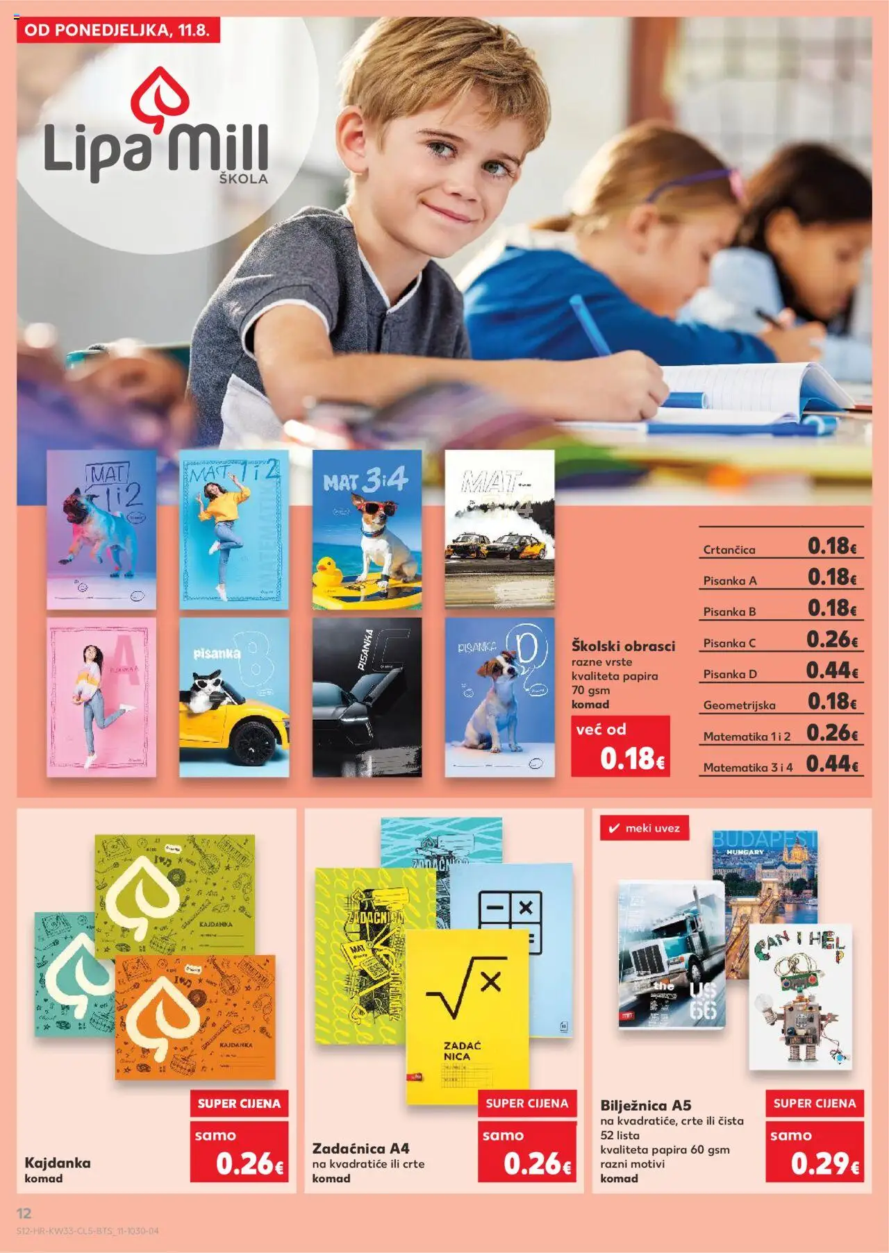 Kaufland HR akciós ujság - amely érvényes a következő dátumtól: 11.08.2025 | Oldal: 12