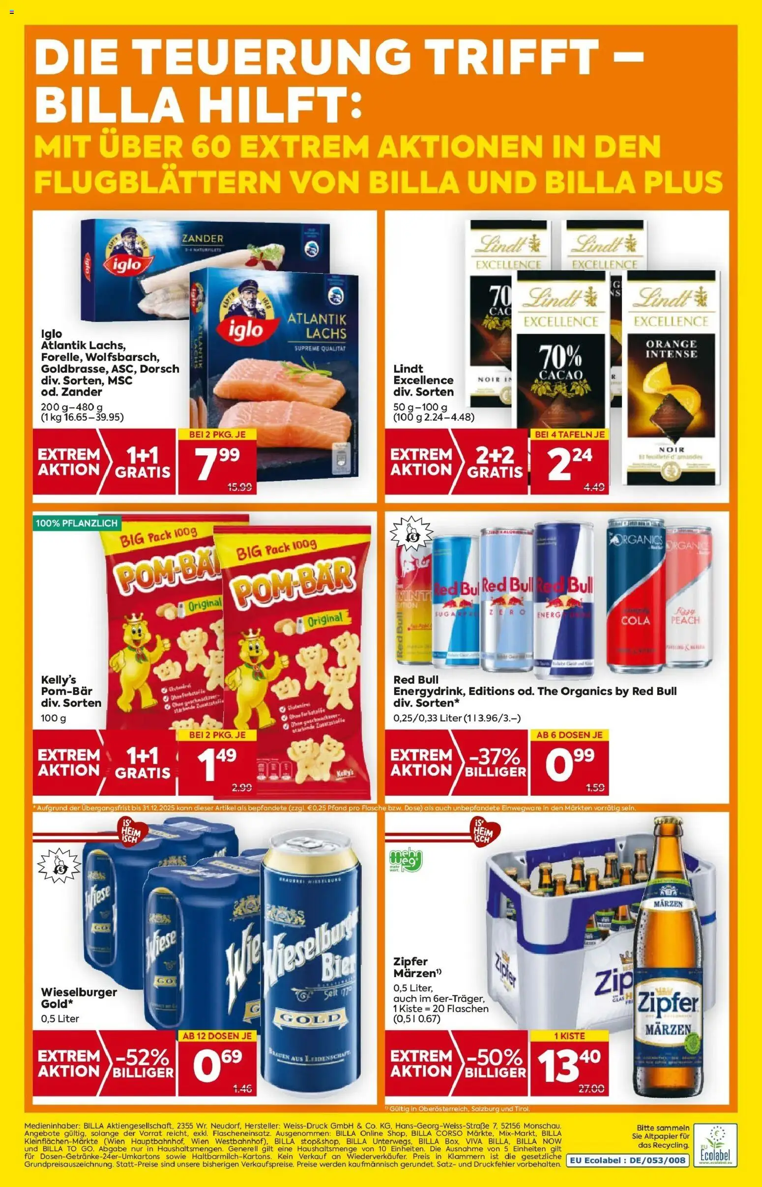 Billa Flugblatt - Grieskirchen, Wallern An Der Trattnach, Ansfelden gültig ab 30.10.2025 | Seite: 24 | Produkte: Bier