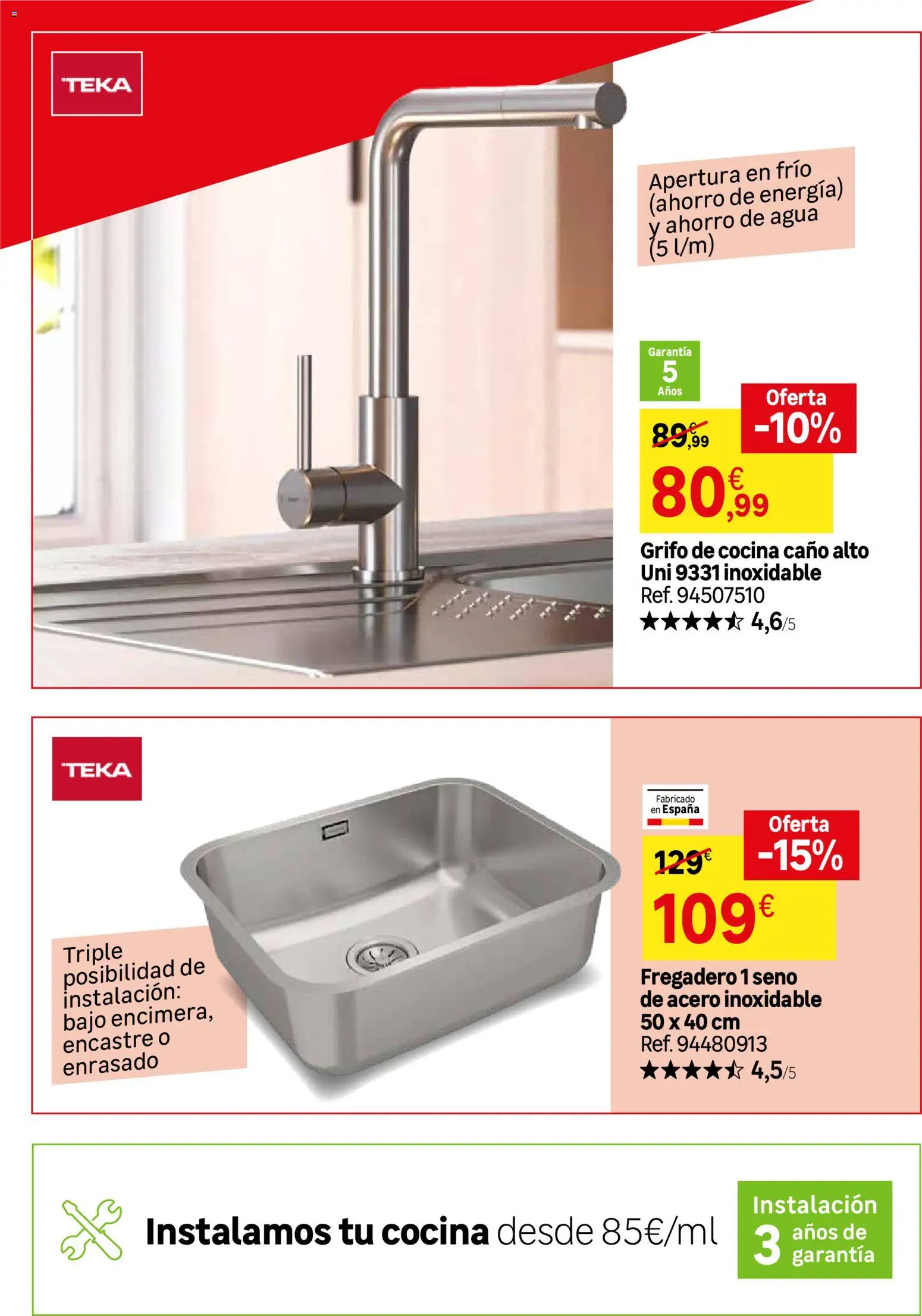 Leroy Merlin catálogo │ válido desde el 30.12.2025 | Página: 27 | Productos: Fregadero, Cocina