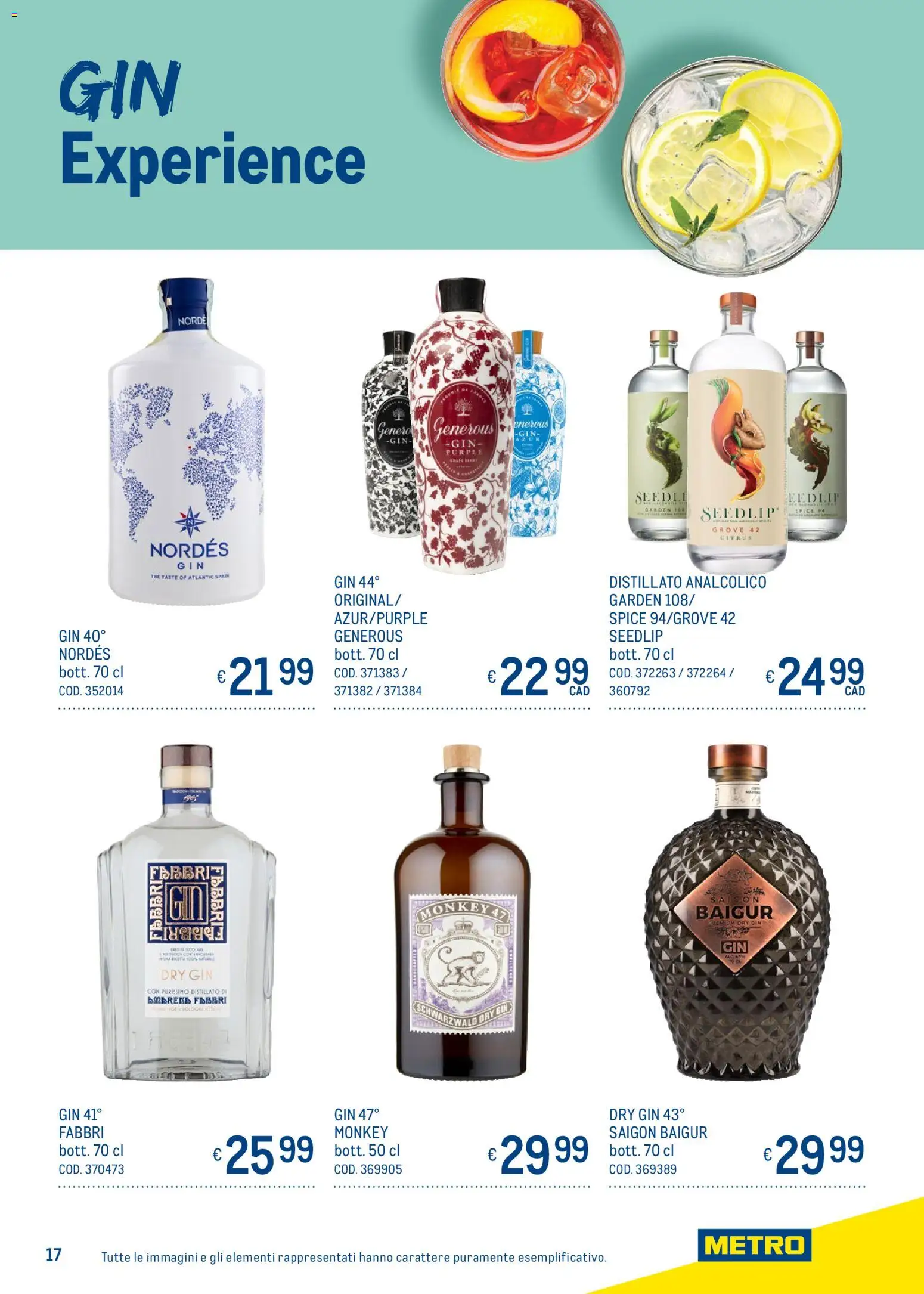 Volantino Metro del 05.03.2026 | Pagina: 17 | Prodotti: Gin, The