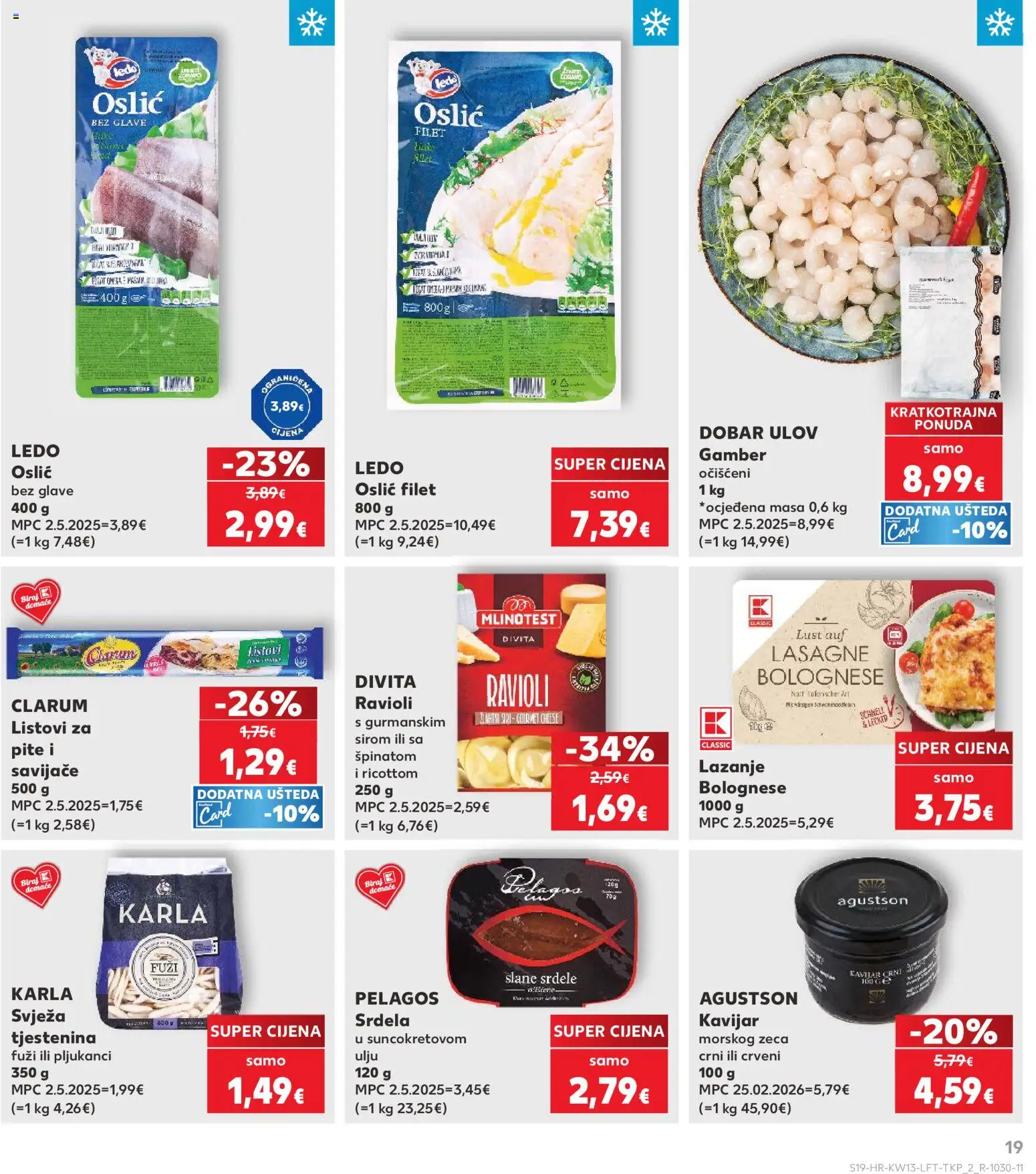 Kaufland HR akciós ujság - amely érvényes a következő dátumtól: 25.03.2026 | Oldal: 19