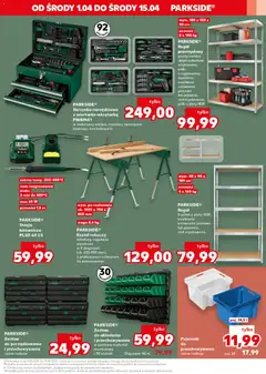 Náhled letáku Kaufland Polsko leták - Złap okazje od 01.04.2026 | Strana: 9 | Produkty: Organizér, Parkside, Regál