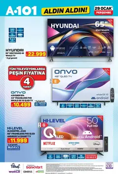 29.01.2026 tarihinden itibaren geçerli olan A101 kataloğu önizlemesi | Sayfa: 6 | Ürünler: TV, Video, USB
