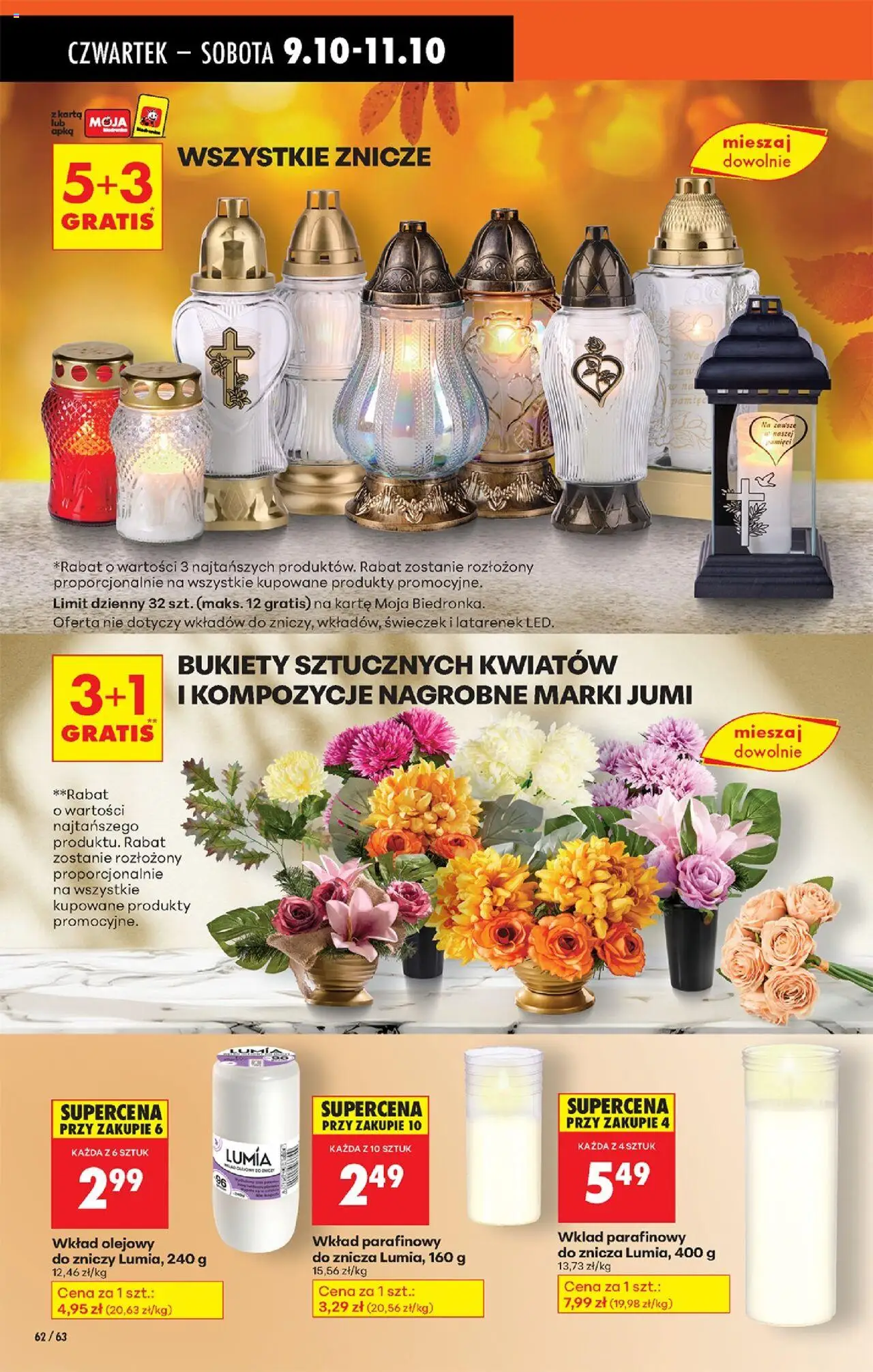 Biedronka gazetka - Oferta w tym tygodniu od 09.10.2025 | Strona: 76 | Produkty: Karta, Znicze