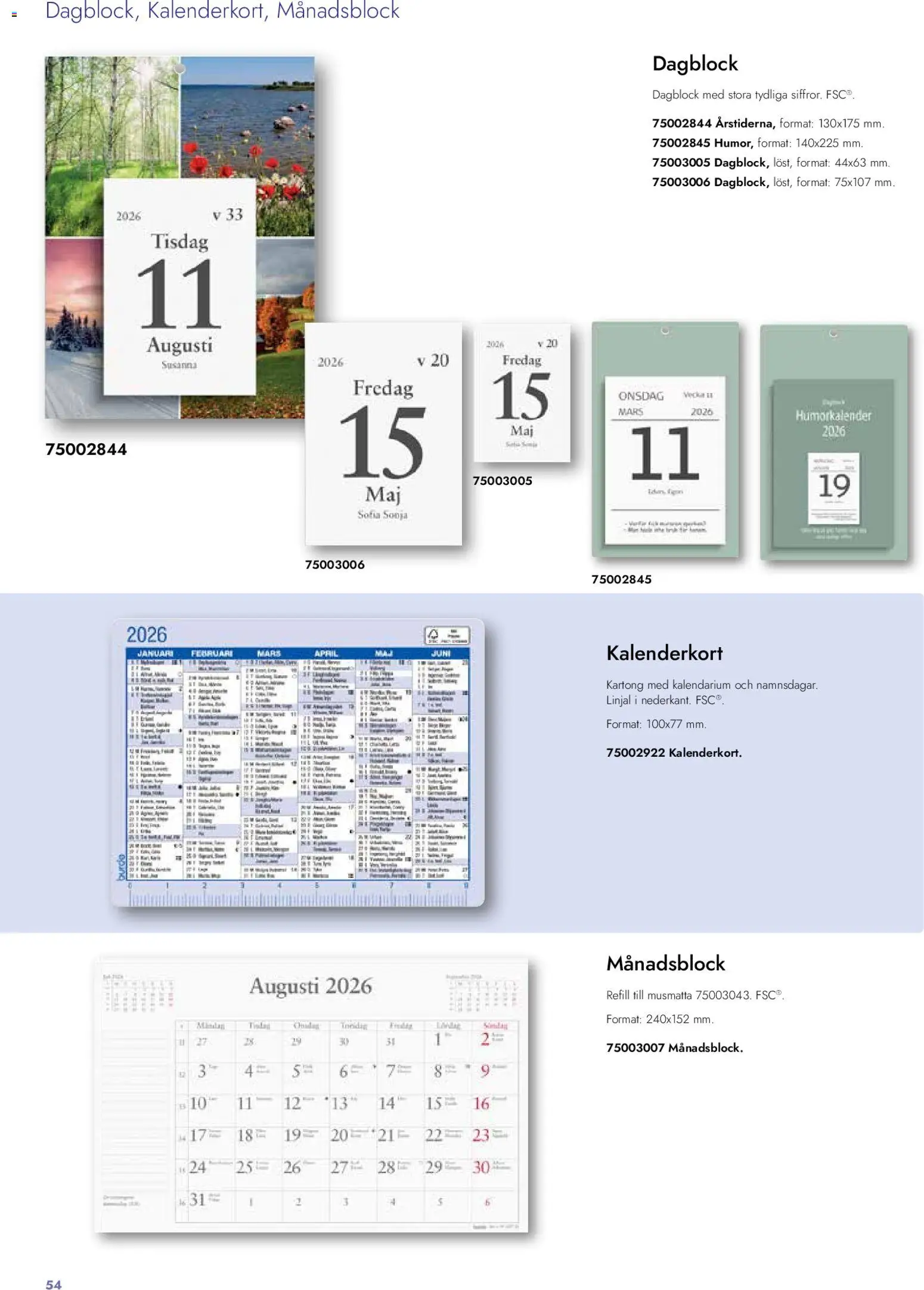 Lyreco reklamblad aktuell från 26.01.2026 | Sida: 54 | Produkter: Linjal, Kartong, Musmatta