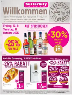 Sutterlüty Flugblatt ab 09.10.2025 gültig