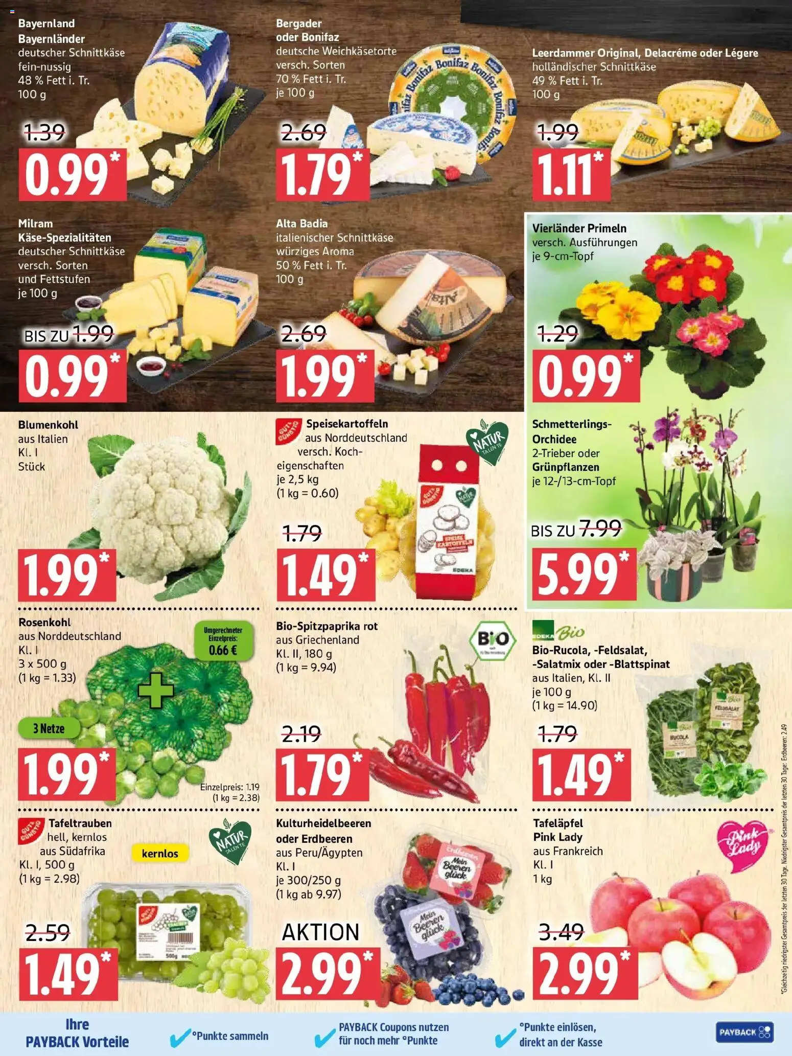 Edeka prospekt Prenzlau	 – gültig ab 11.01.2026 | Seite: 3 | Produkte: Orchidee, Leerdammer, Milram, Erdbeeren