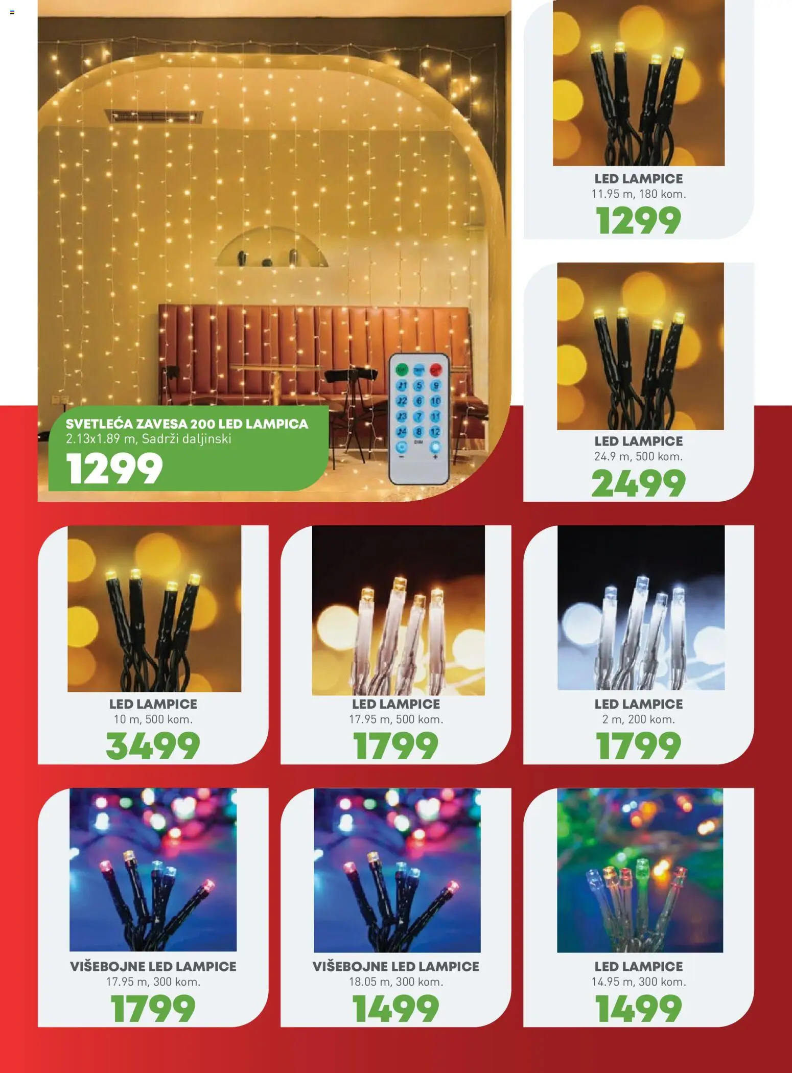 JUMBO katalog - važi od 17.11.2025 | Strana: 25 | Proizvode: Lampice, Zavesa